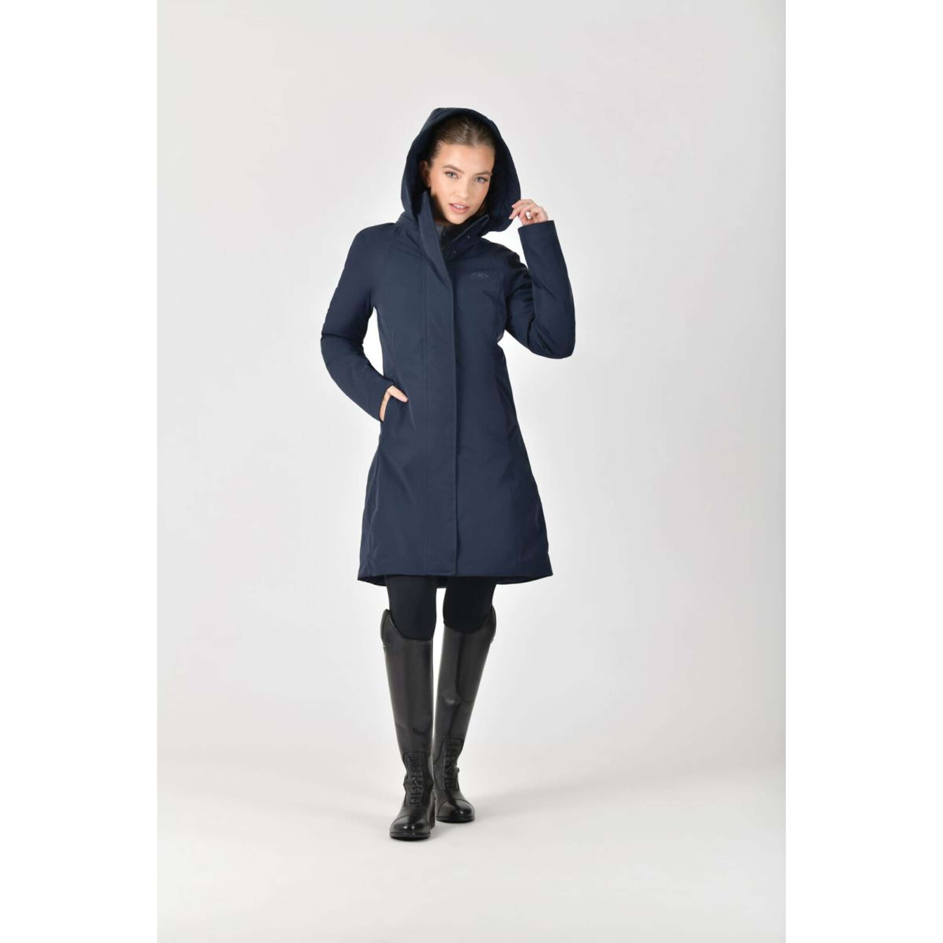 WeatherBeeta Long Coat All Purpose Waterproof Navy