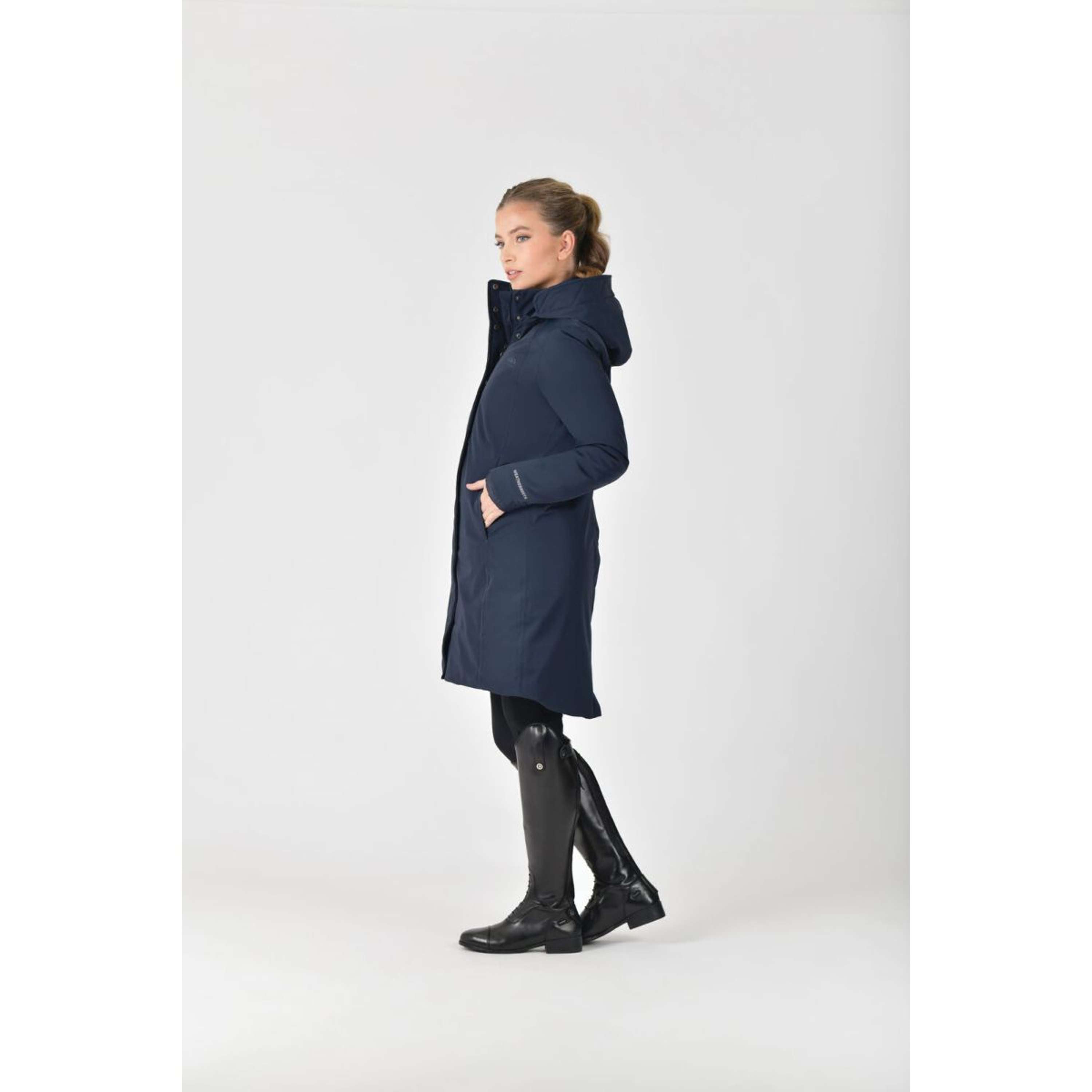 WeatherBeeta Long Coat All Purpose Waterproof Navy