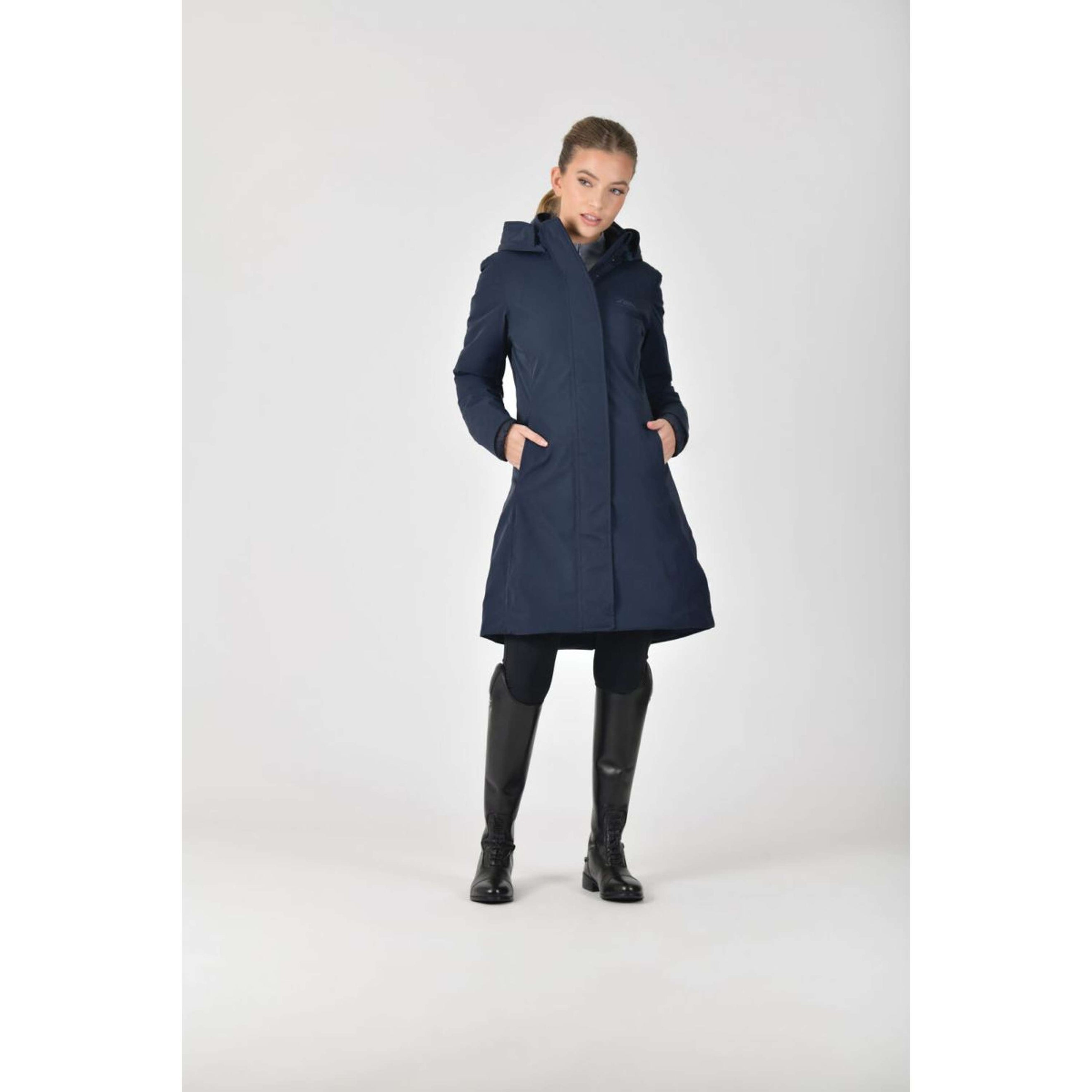 WeatherBeeta Long Coat All Purpose Waterproof Navy