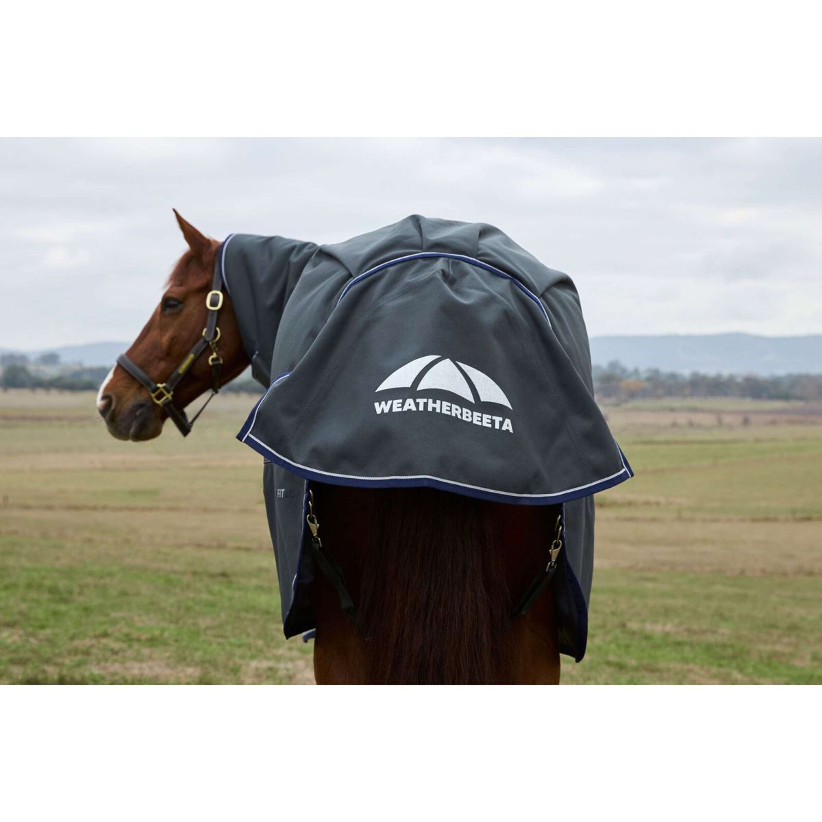 WeatherBeeta ComFiTec Ultra Turnout Detach-A-Neck 100g Charcoal