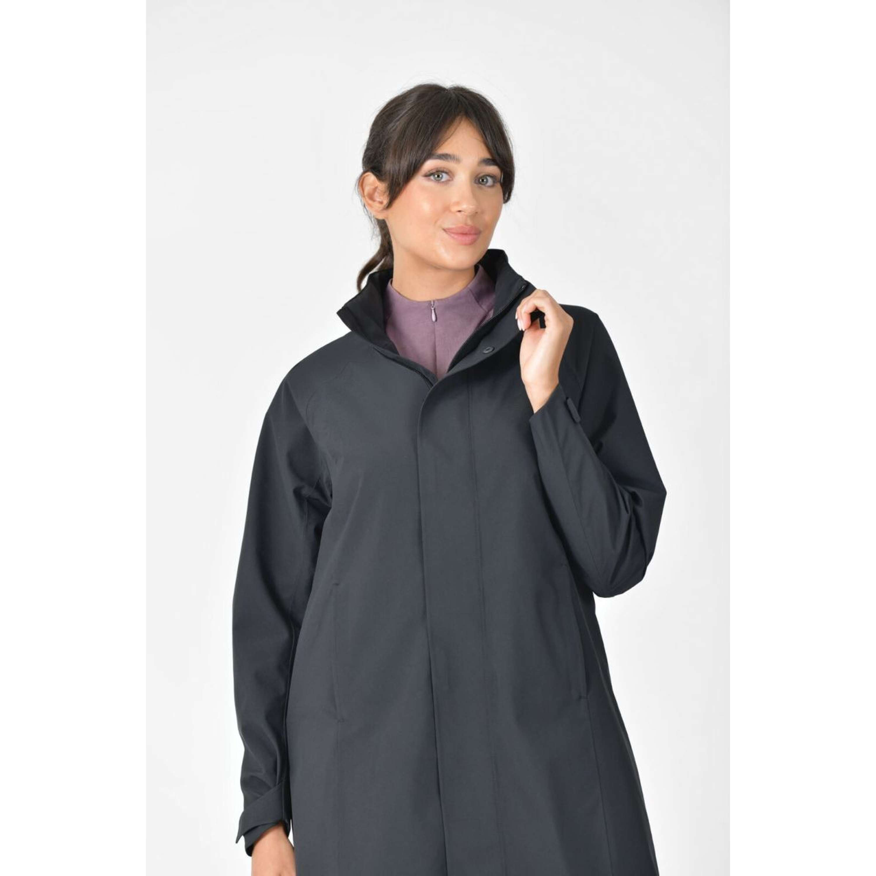 WeatherBeeta Long Coat Windbreaker Longline Black