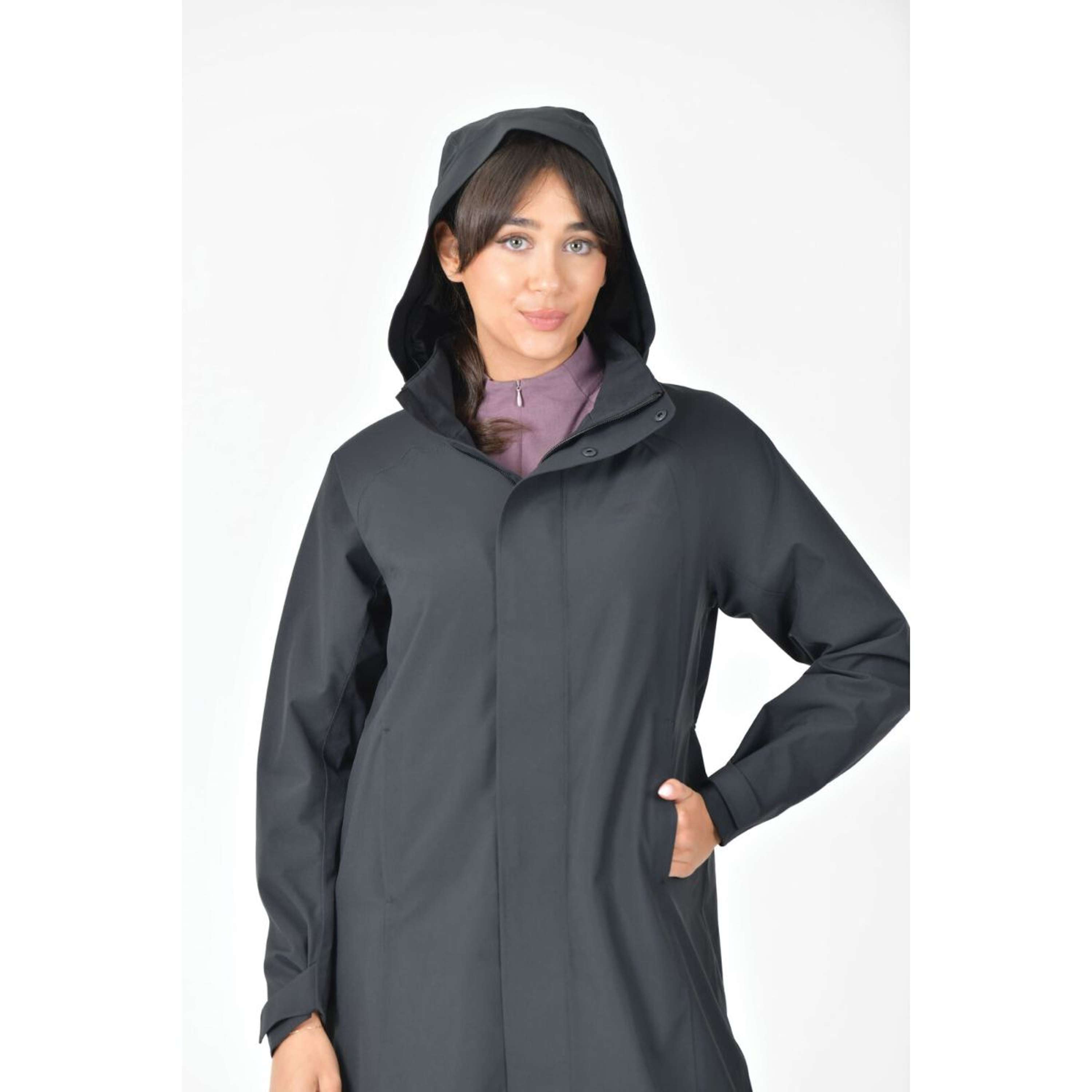 WeatherBeeta Long Coat Windbreaker Longline Black