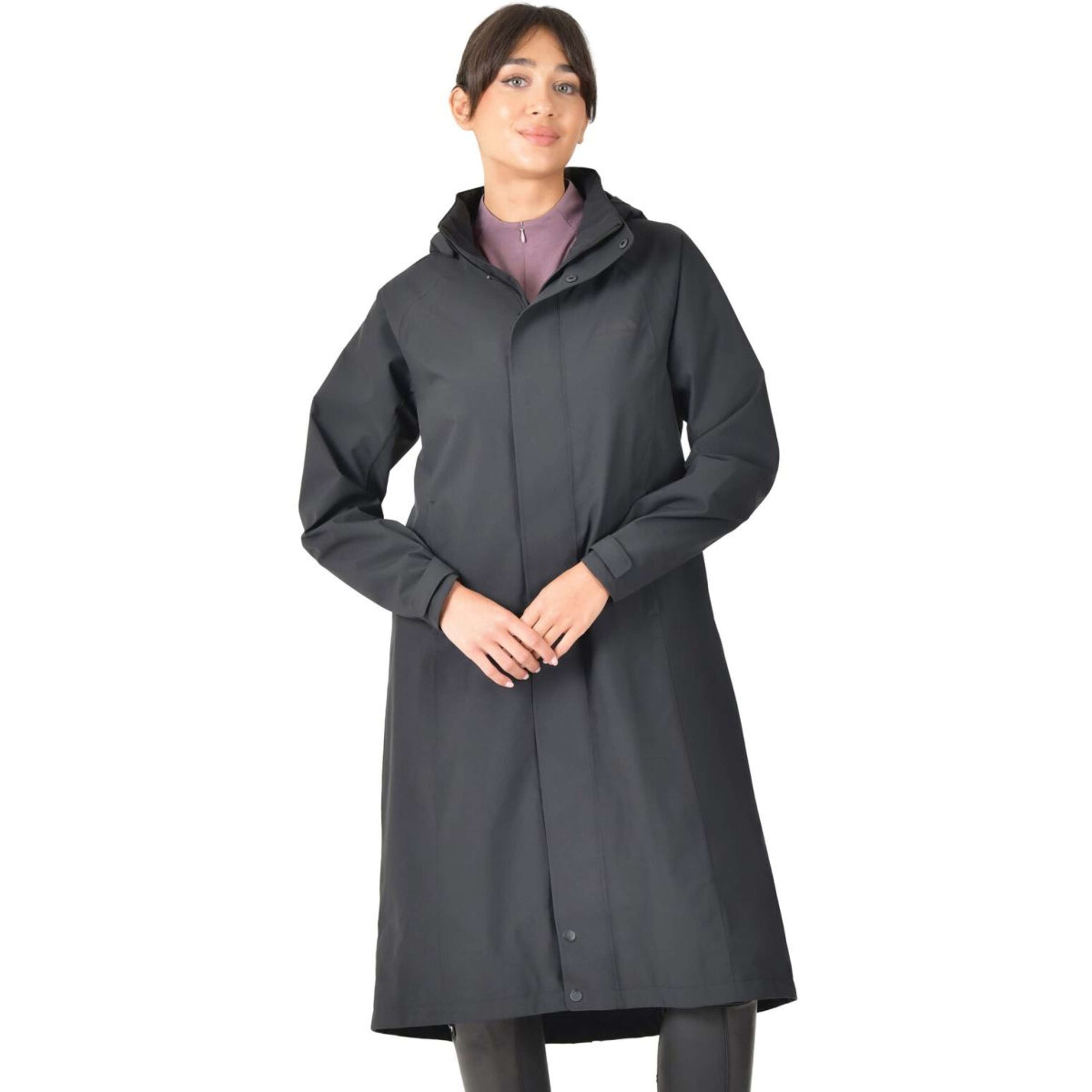 WeatherBeeta Long Coat Windbreaker Longline Black