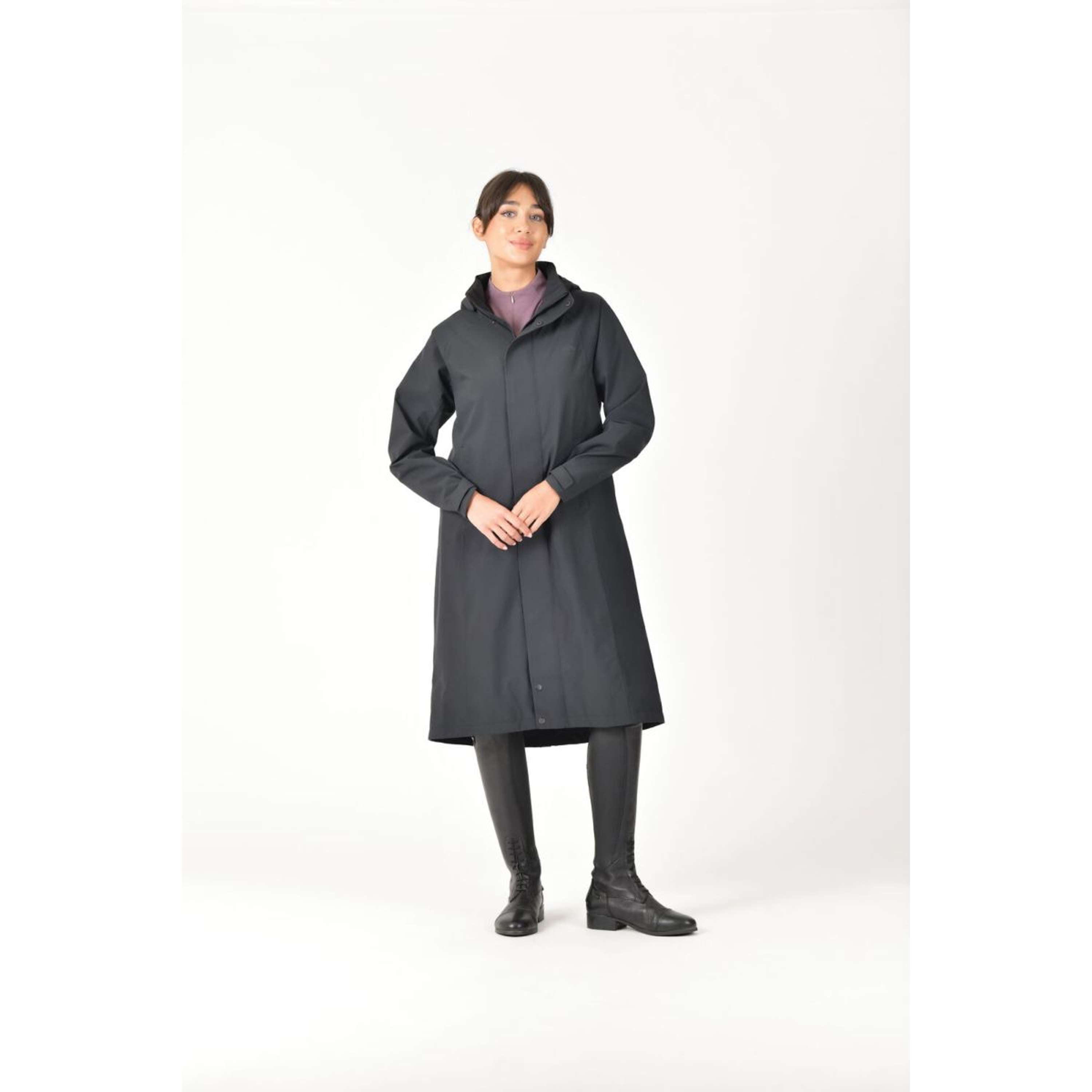 WeatherBeeta Long Coat Windbreaker Longline Black