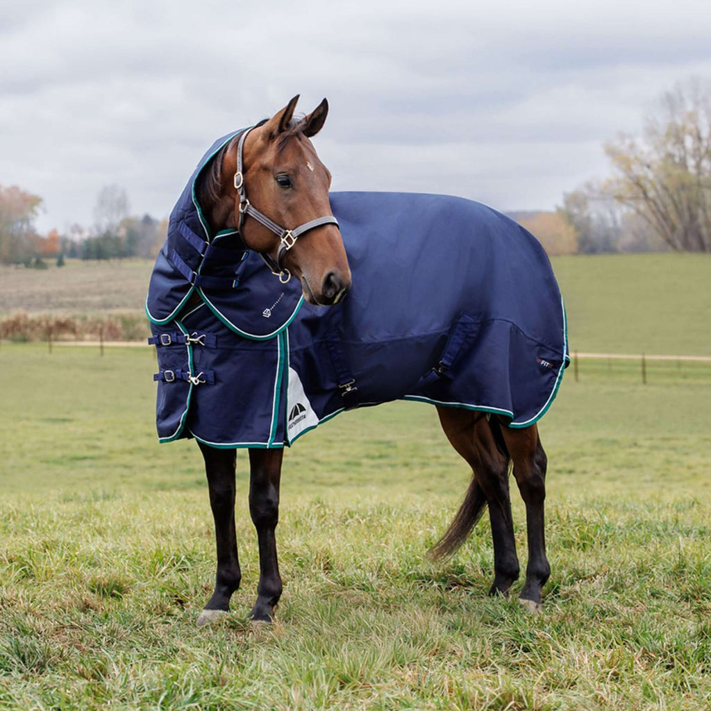 WeatherBeeta ComFiTec Plus Dynamic Turnout Detach-A-Neck 360g Navy/Forest Green