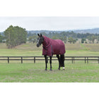 WeatherBeeta ComFiTec Essential Turnout Detach-A-Neck 220g Burgundy/Navy