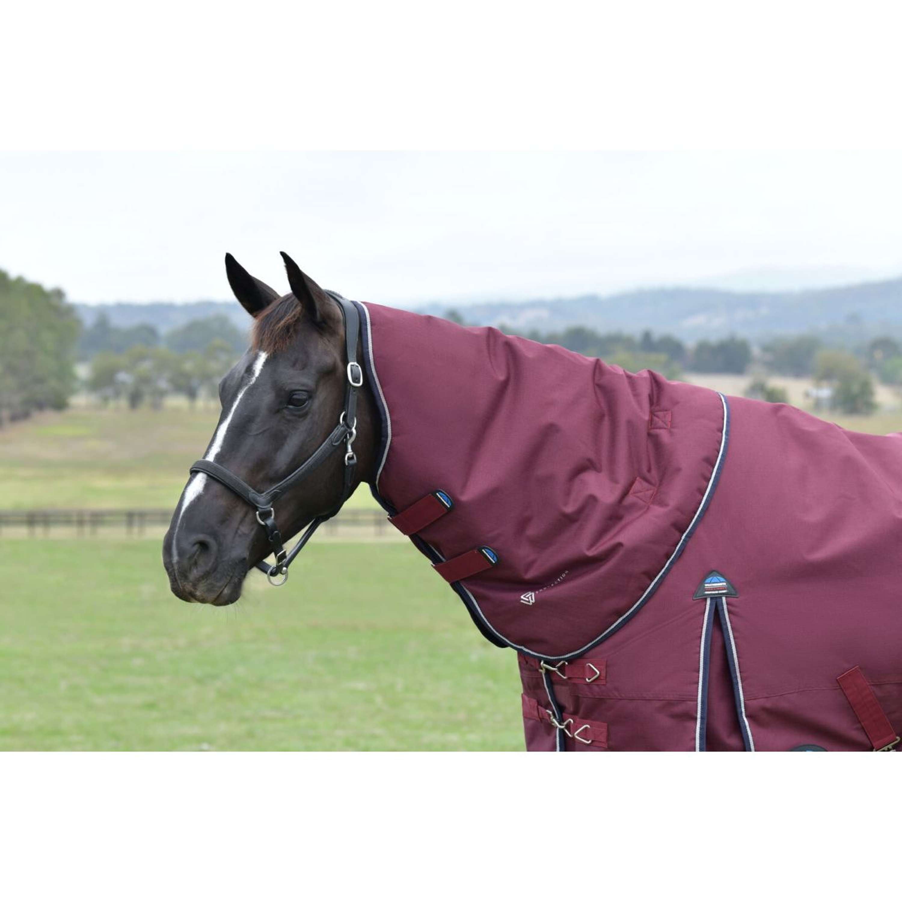 WeatherBeeta Neck Cover ComFiTec Essential Turnout 0g Burgundy/Navy