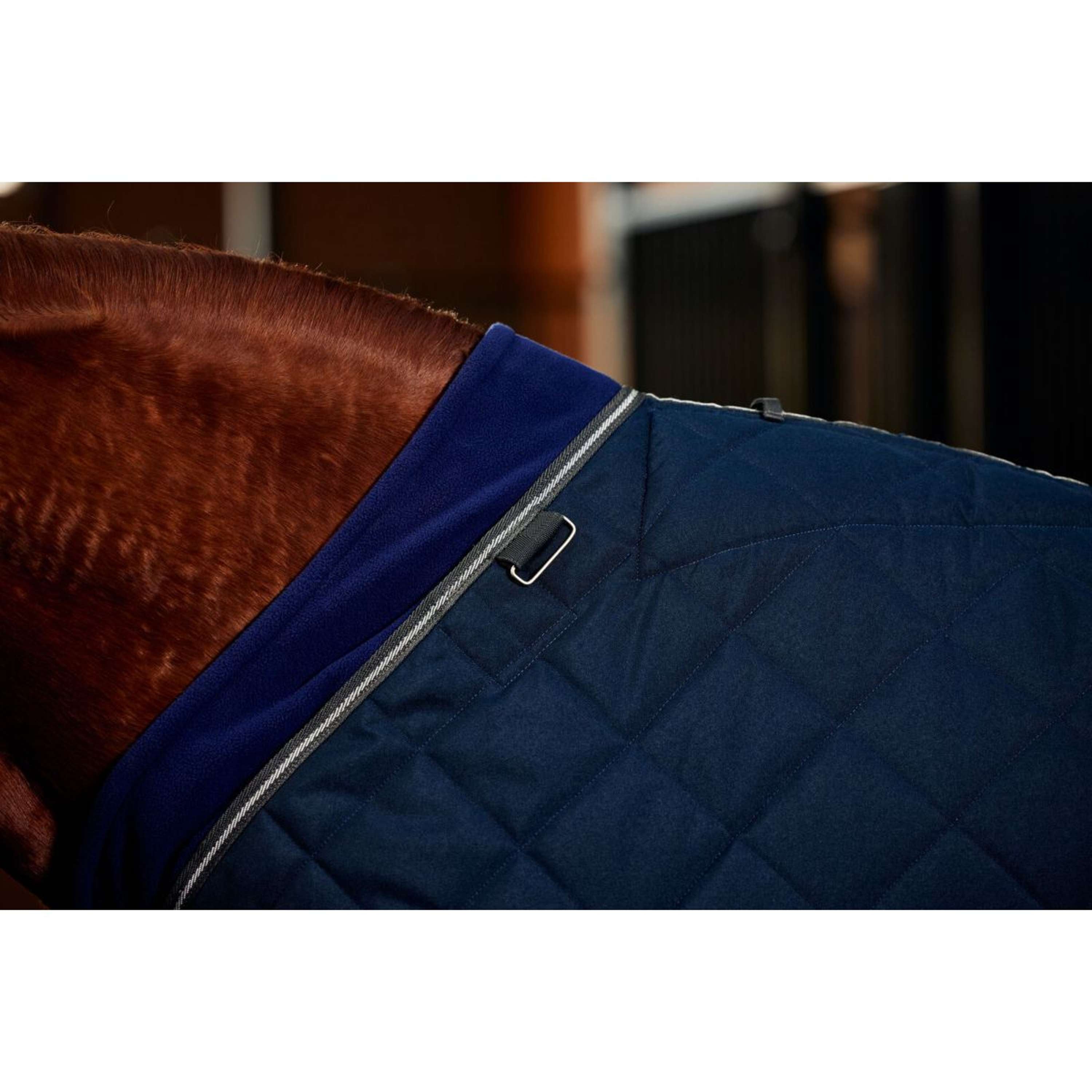 WeatherBeeta Stable Rug ComFiTec 100D Diamond Quilt Detach-A-Neck 220g Navy/Charcoal