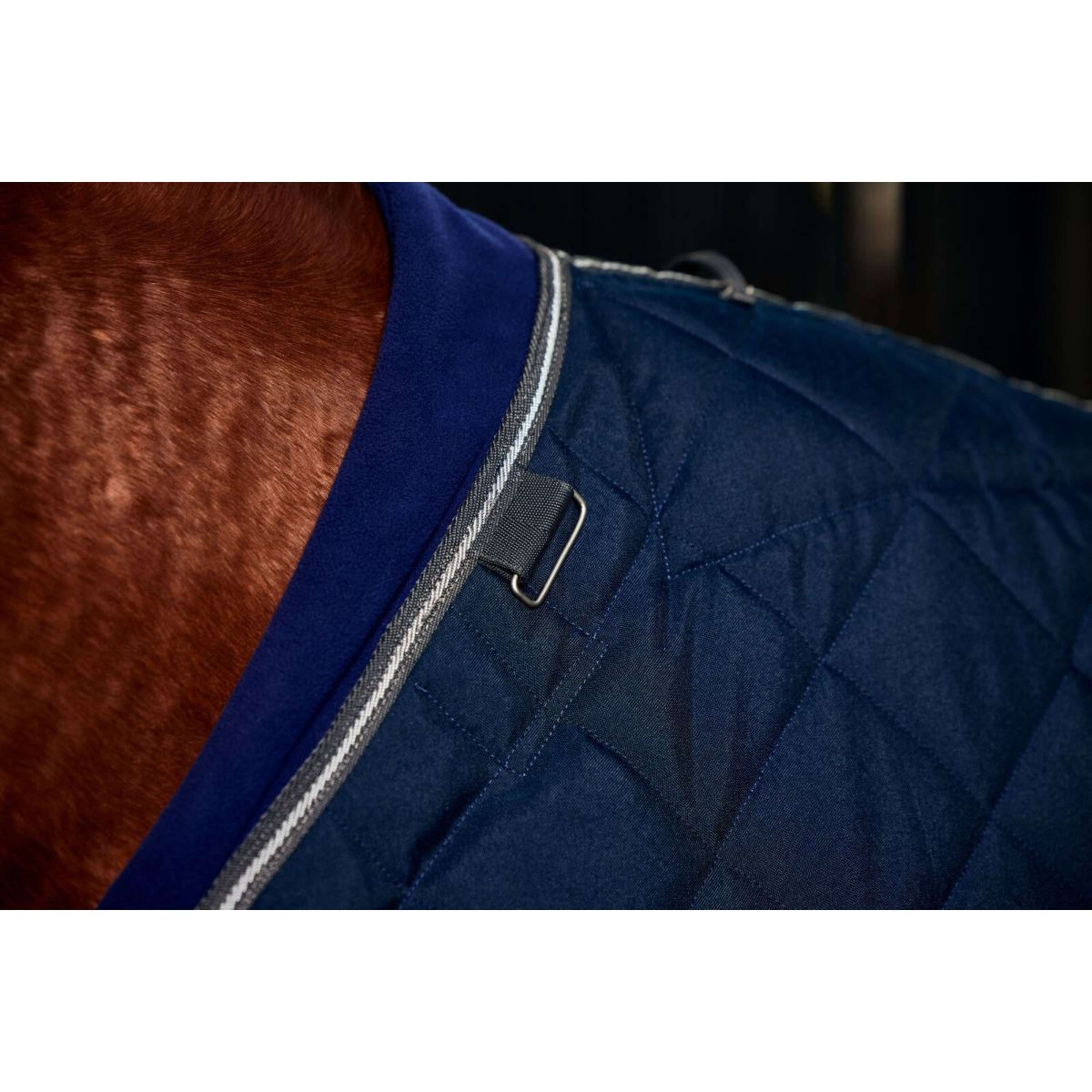 WeatherBeeta Stable Rug ComFiTec 100D Diamond Quilt Detach-A-Neck 220g Navy/Charcoal
