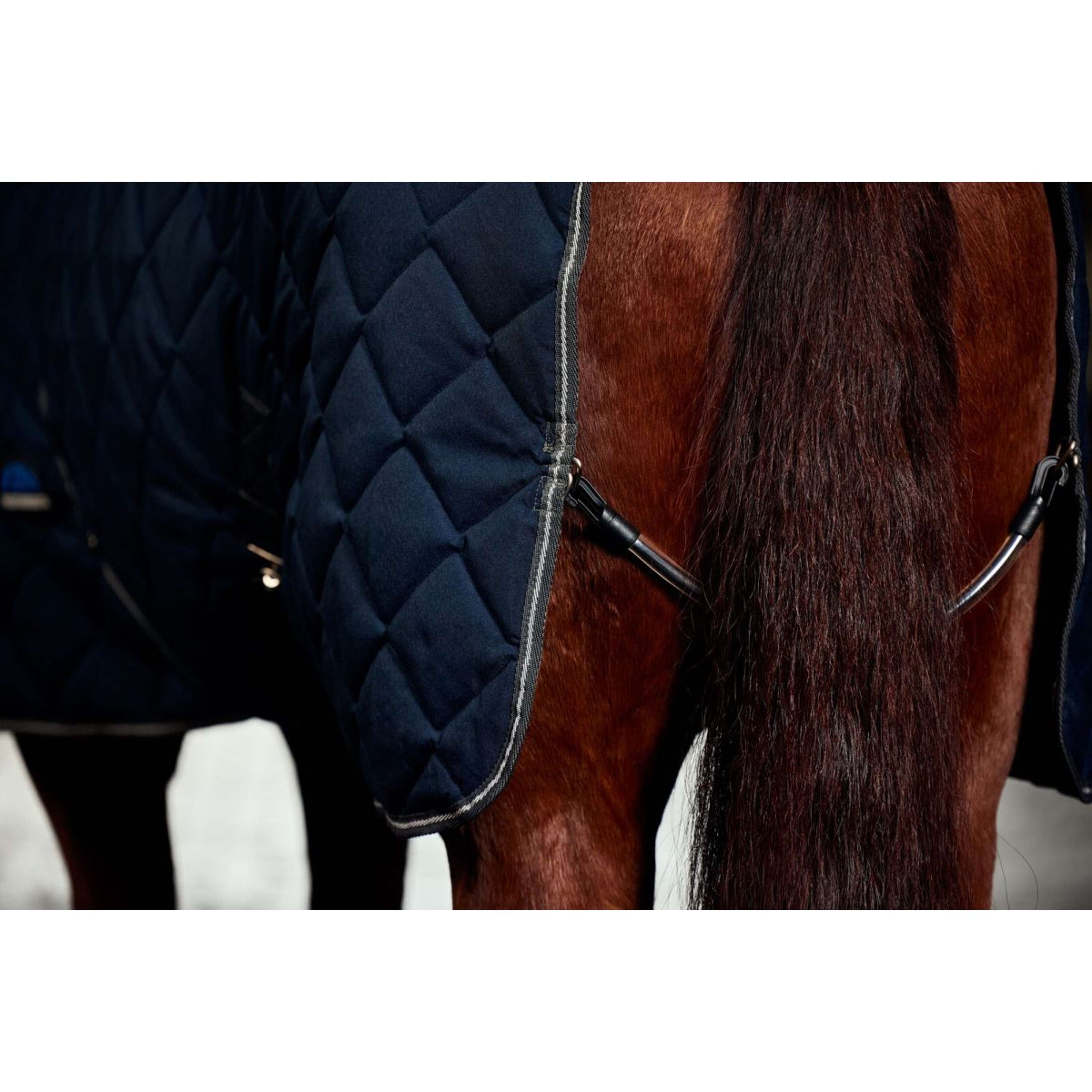WeatherBeeta Stable Rug ComFiTec 100D Diamond Quilt Detach-A-Neck 220g Navy/Charcoal