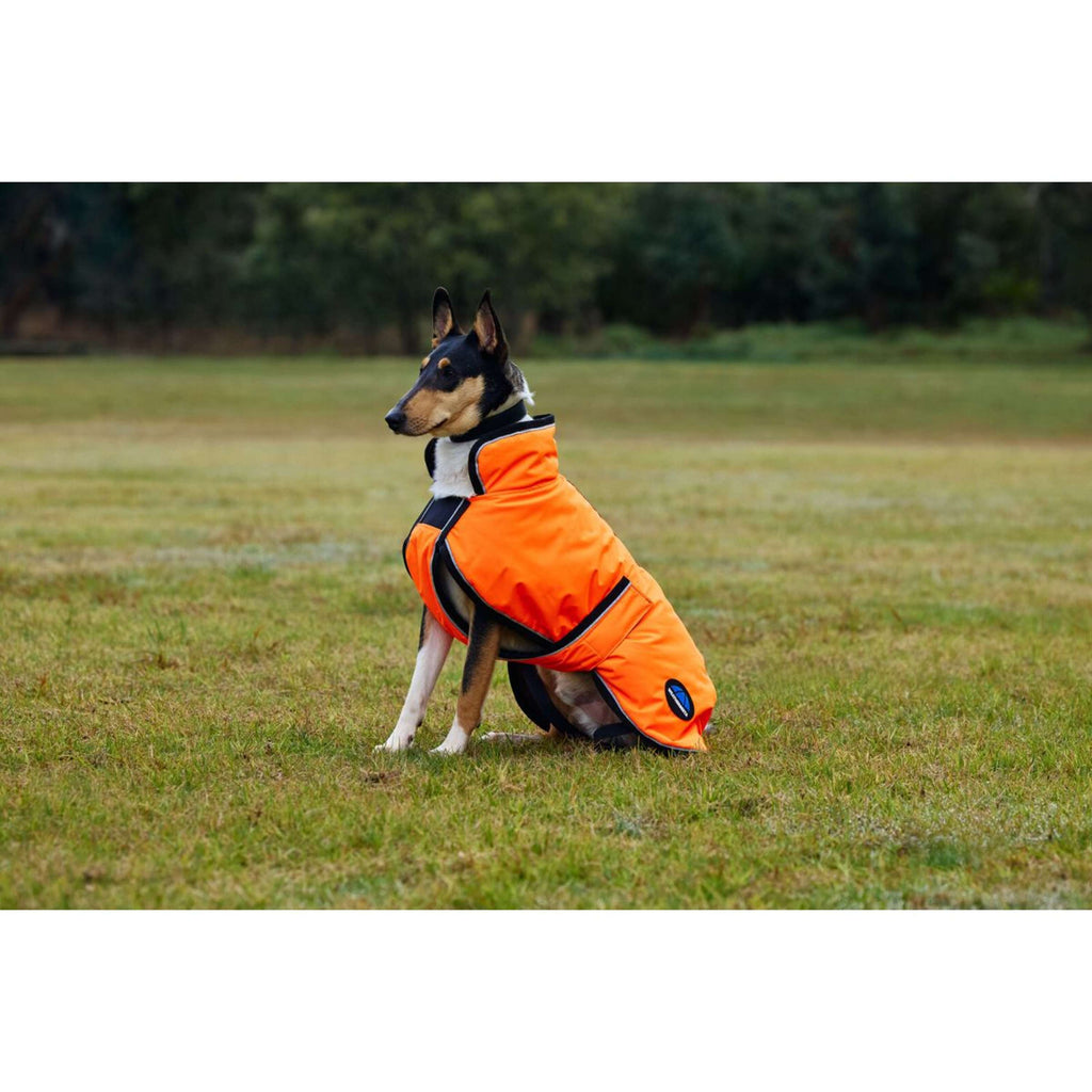 WeatherBeeta Dog Rug ComFiTec Reflective 300D Deluxe Showerproof Orange