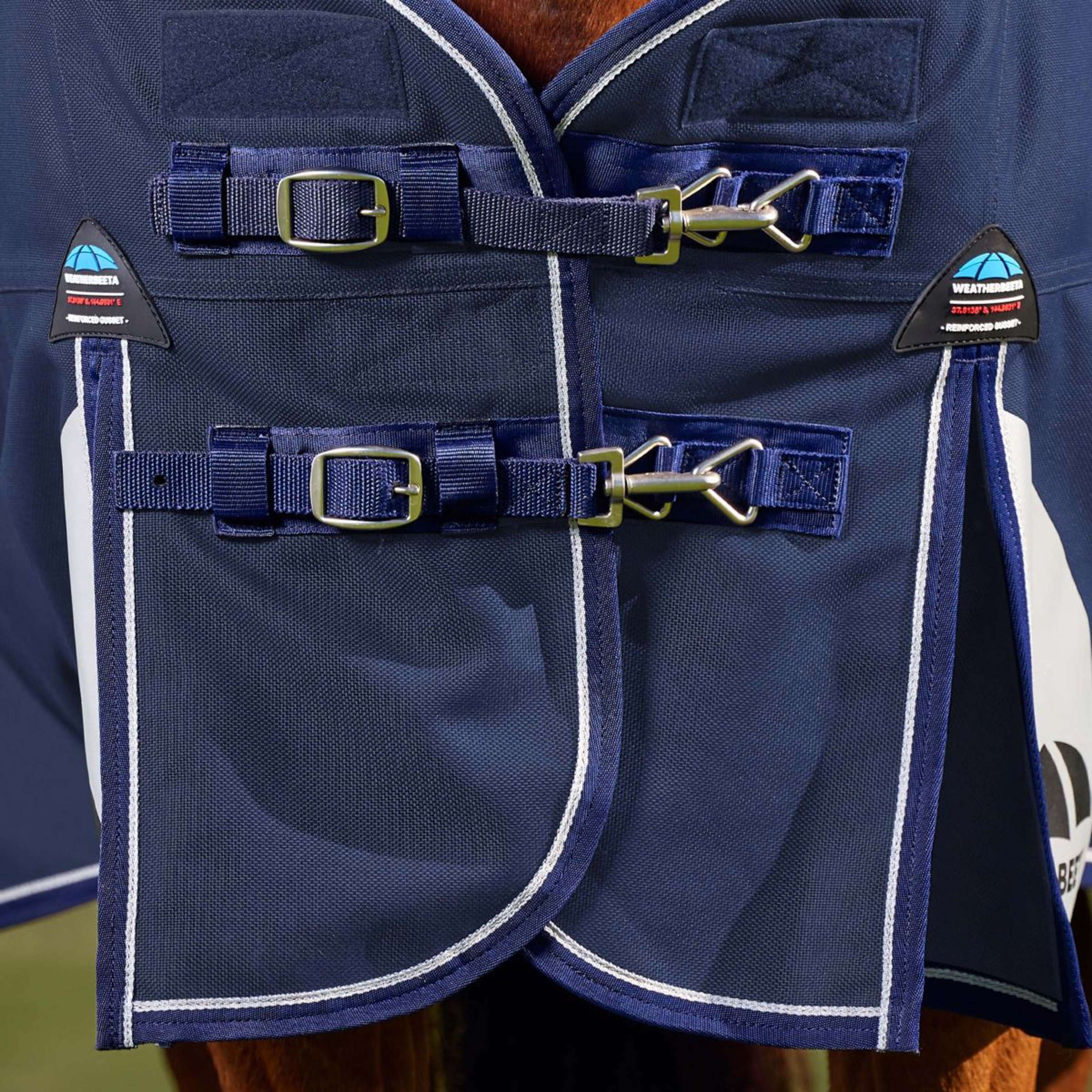 WeatherBeeta ComFiTec Ultra Turnout Standard Neck 220g Navy