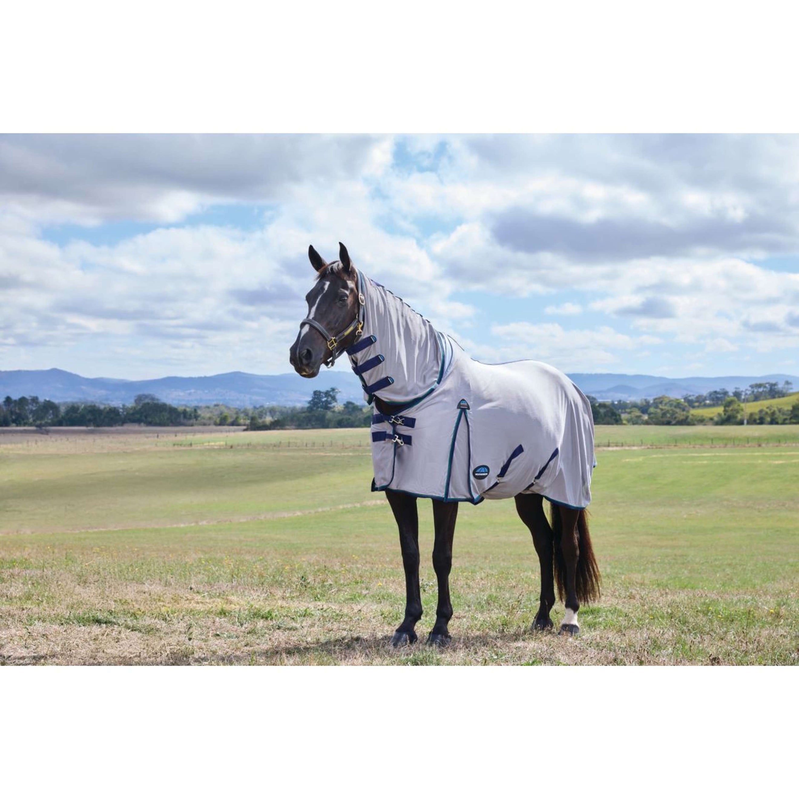 WeatherBeeta Fly Rug ComFiTec Zephyr Combo Grey/Navy/Forest Green