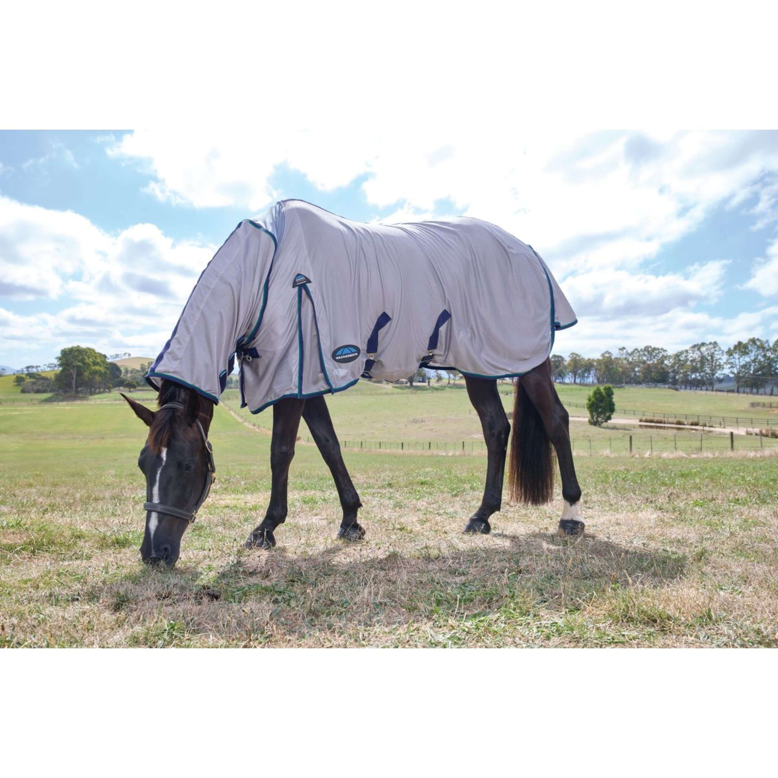 WeatherBeeta Fly Rug ComFiTec Zephyr Combo Grey/Navy/Forest Green