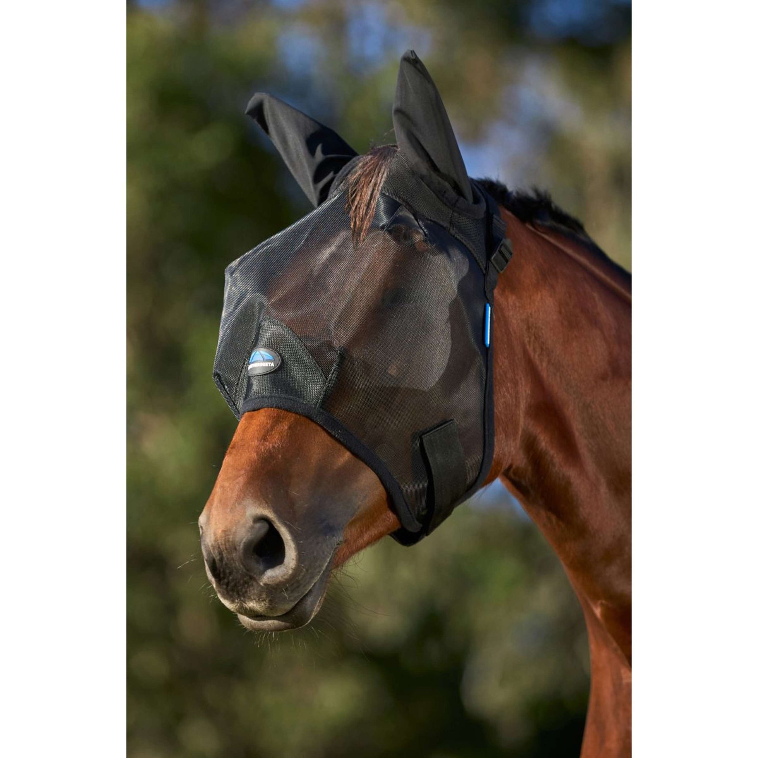 WeatherBeeta Fly Mask ComFiTec Guard with Ears Black WeatherBeeta Fly Mask ComFiTec Guard with Ears Black
