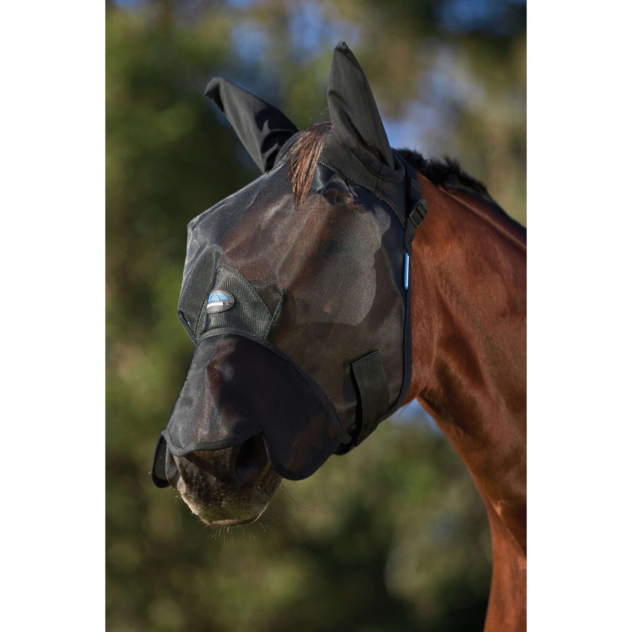 WeatherBeeta Fly Mask ComFiTec Guard with Ears and Nose Black WeatherBeeta Fly Mask ComFiTec Guard with Ears and Nose Black