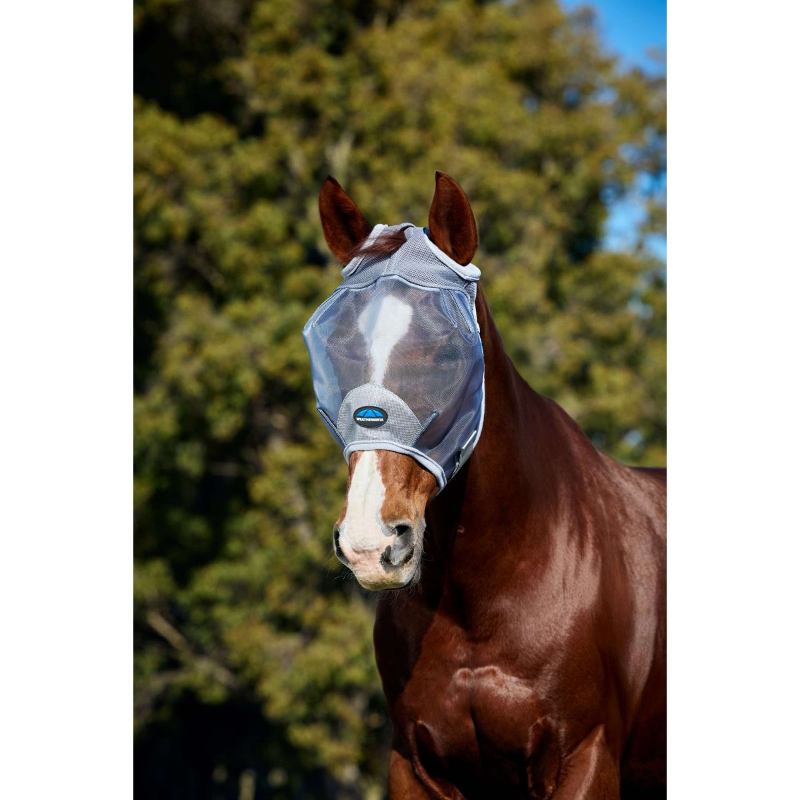 WeatherBeeta Fly Mask ComFiTec Durable without Ears Grey WeatherBeeta Fly Mask ComFiTec Durable without Ears Grey