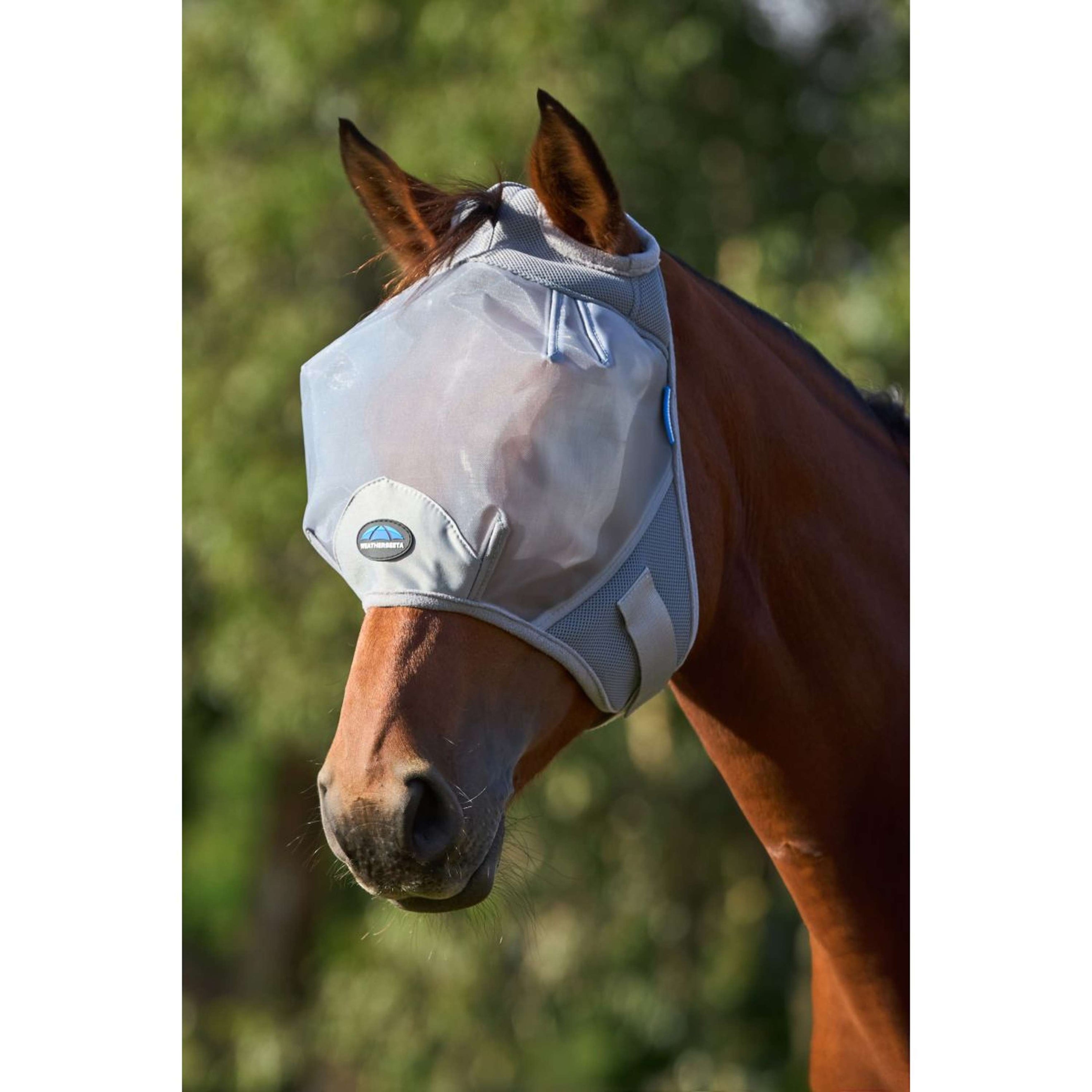 WeatherBeeta Fly Mask ComFiTec Fine without Ears Grey WeatherBeeta Fly Mask ComFiTec Fine without Ears Grey