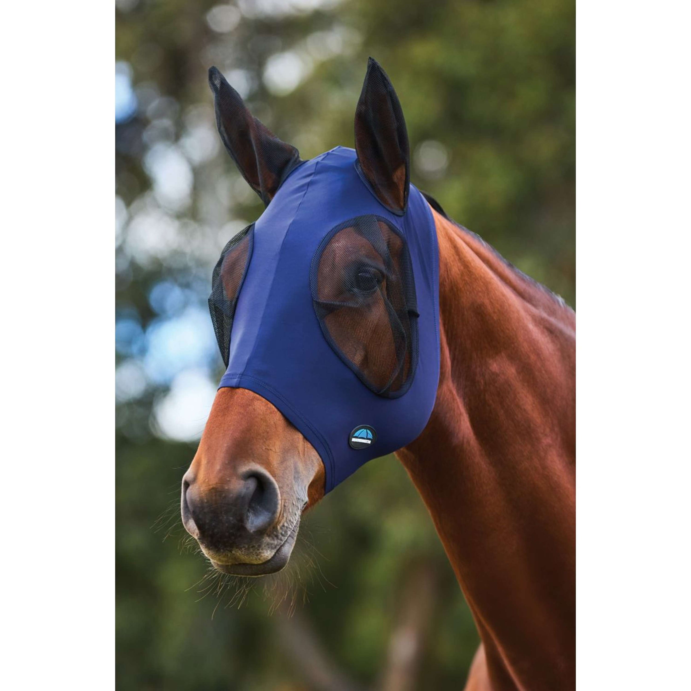 WeatherBeeta Fly Mask ComFiTec Stretch with Ears Navy/Black