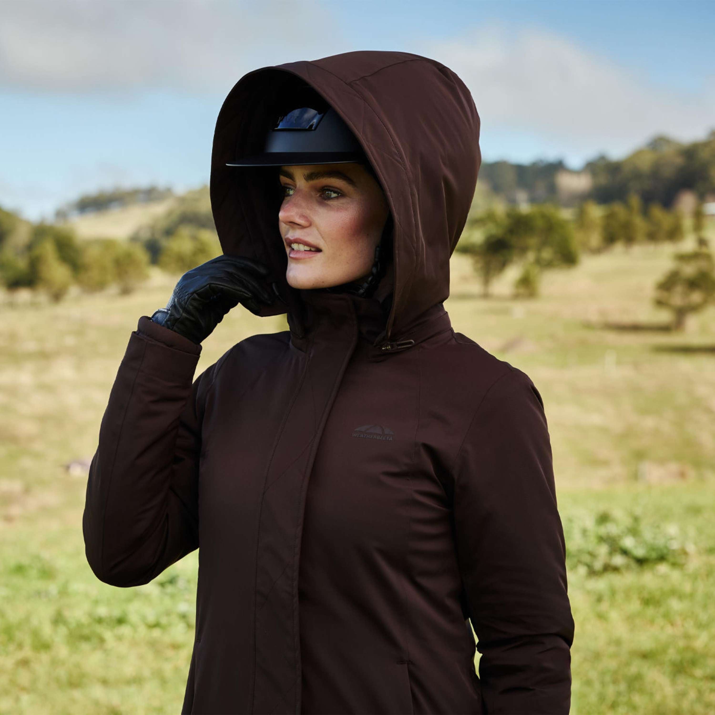 WeatherBeeta Long Coat Protect Waterproof Insulated Longline Espresso