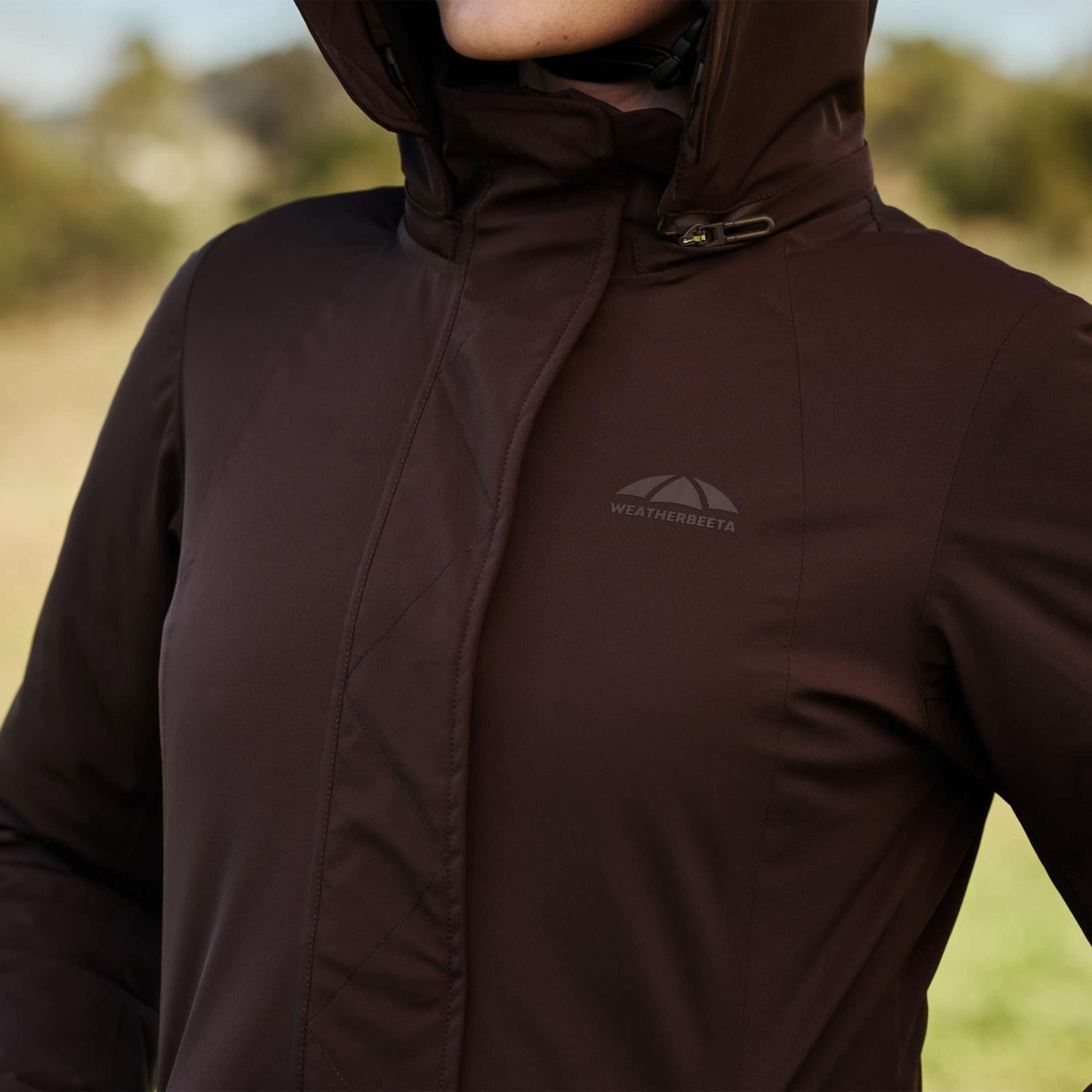 WeatherBeeta Long Coat Protect Waterproof Insulated Longline Espresso