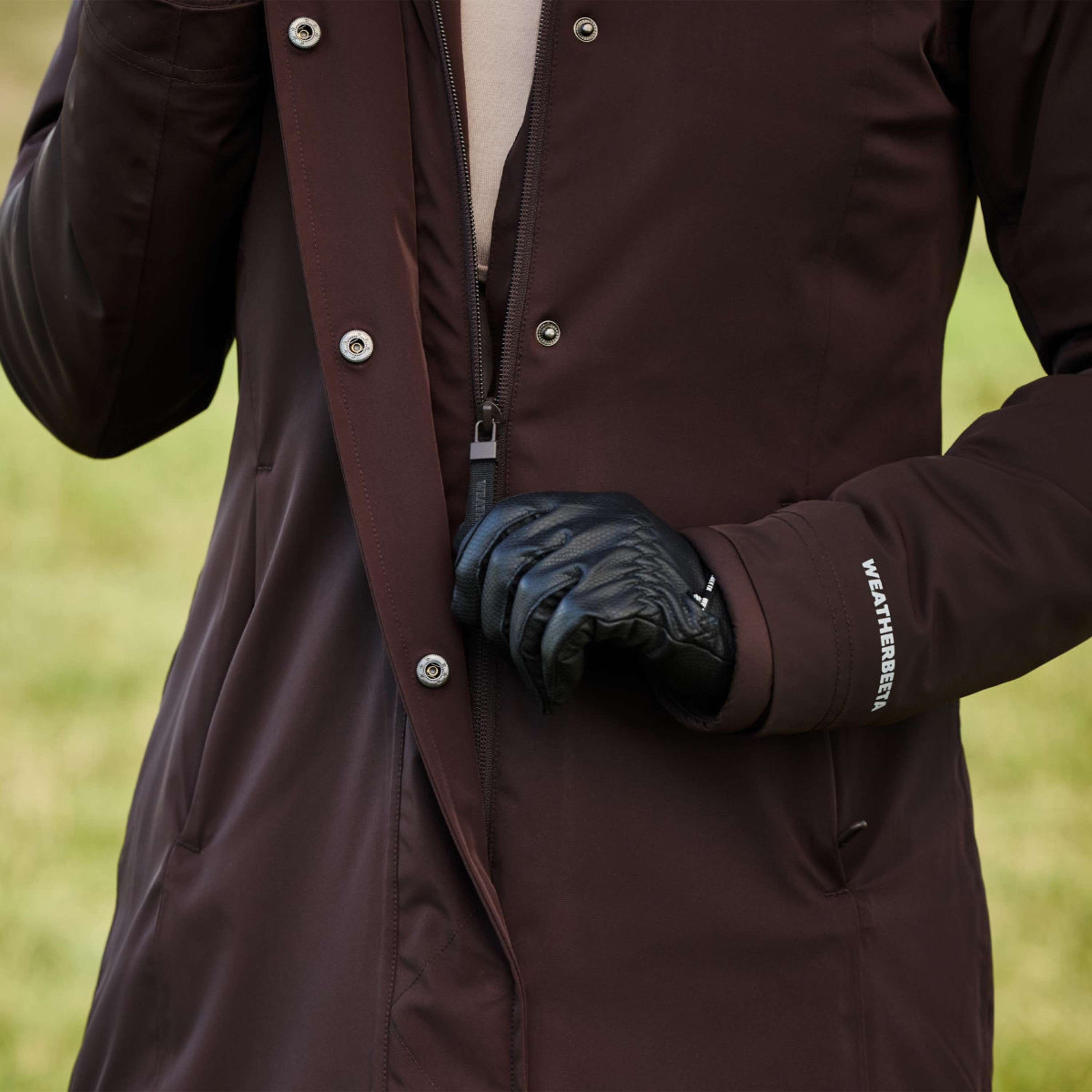 WeatherBeeta Long Coat Protect Waterproof Insulated Longline Espresso