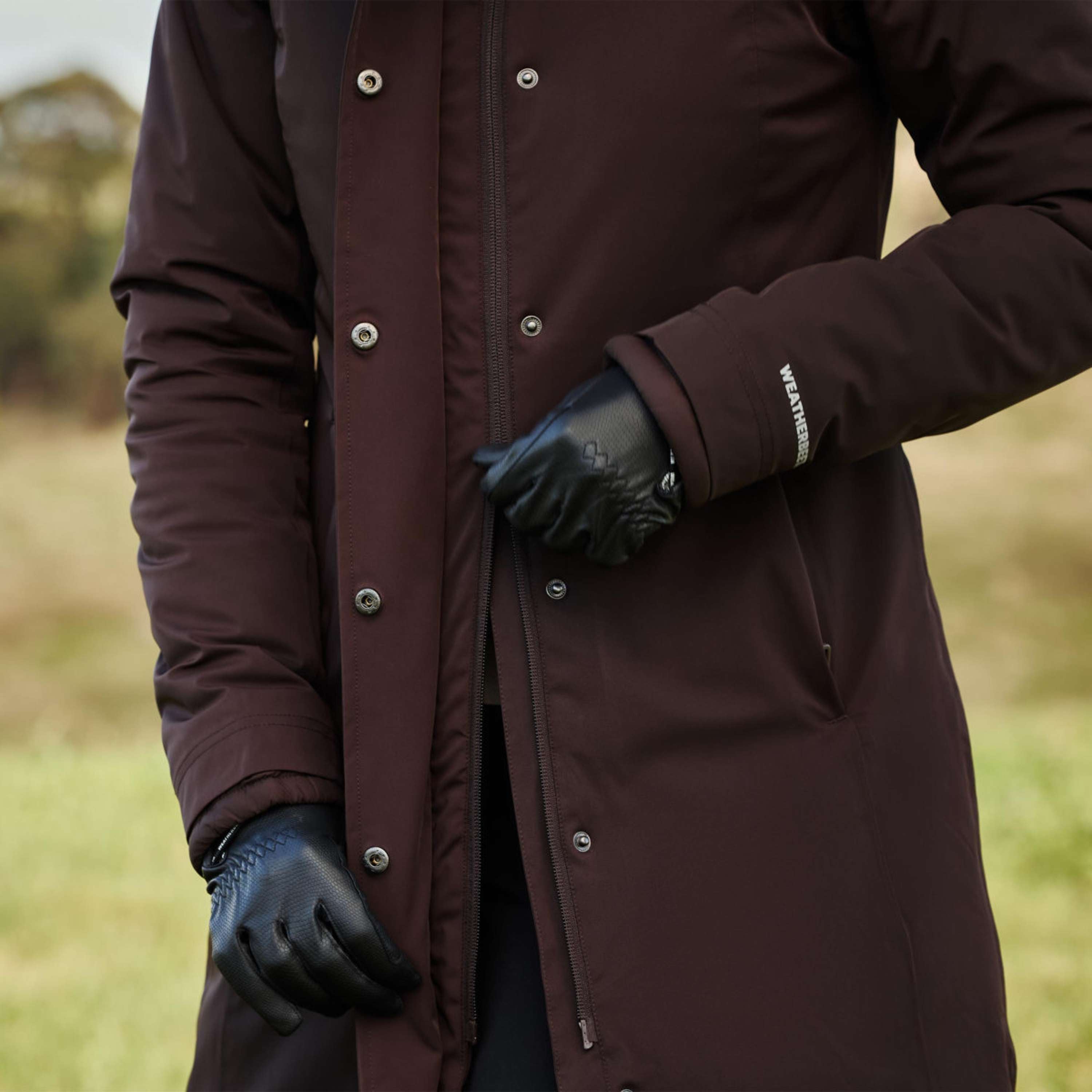 WeatherBeeta Long Coat Protect Waterproof Insulated Longline Espresso