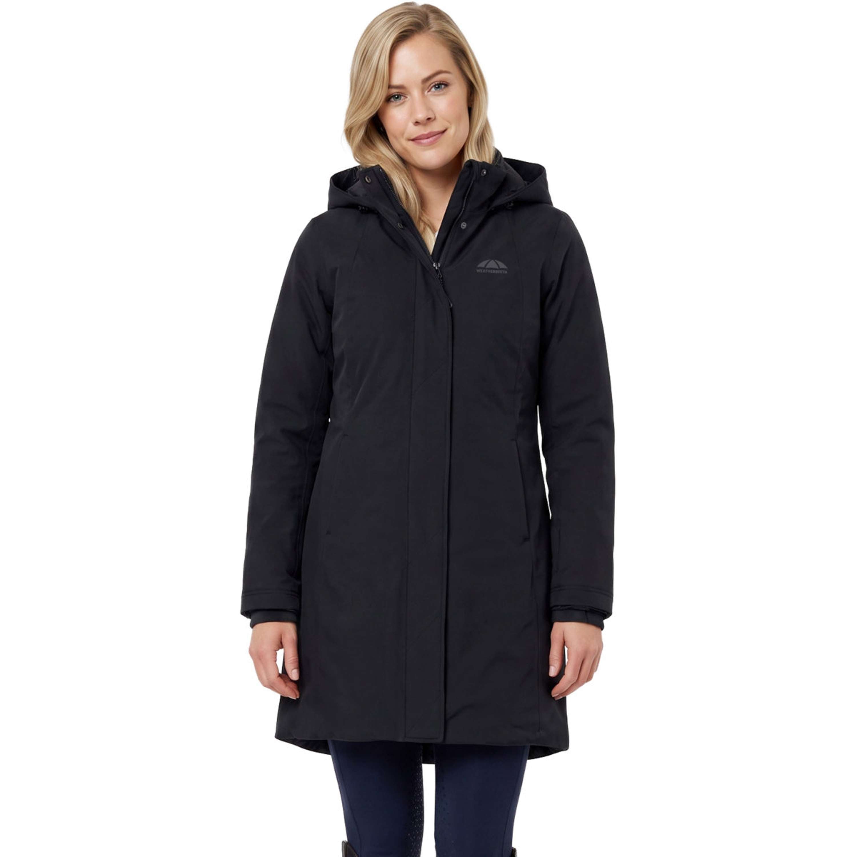 WeatherBeeta Long Coat Protect Waterproof Insulated Longline Black