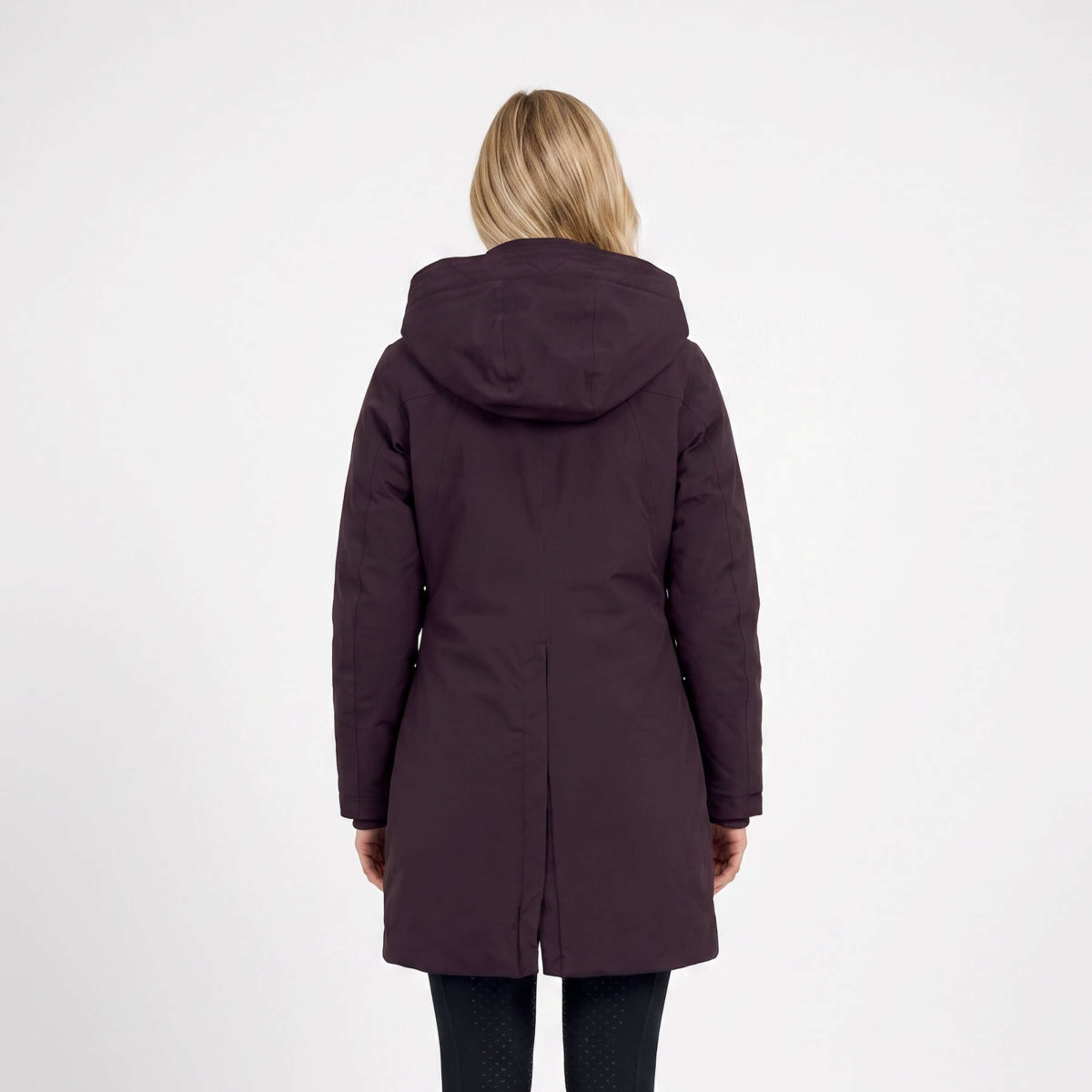 WeatherBeeta Long Coat Protect Waterproof Insulated Longline Blackberry