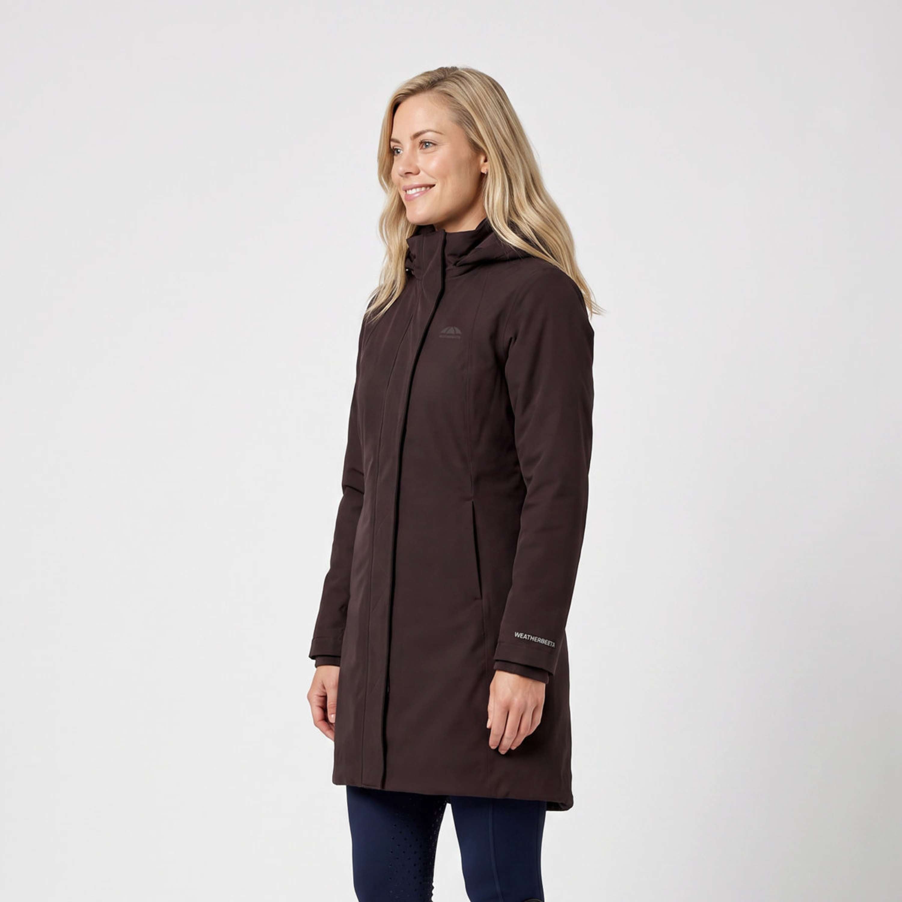 WeatherBeeta Long Coat Protect Waterproof Insulated Longline Espresso