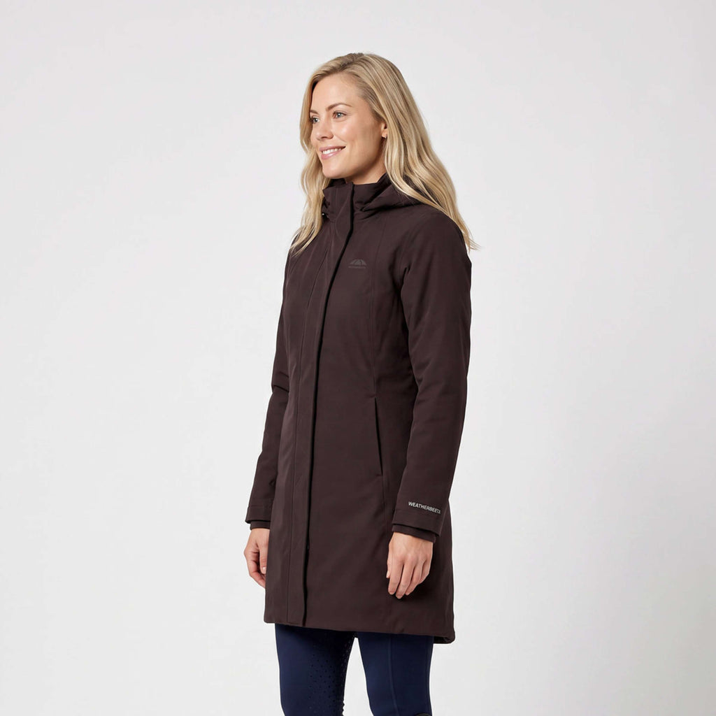 WeatherBeeta Long Coat Protect Waterproof Insulated Longline Espresso