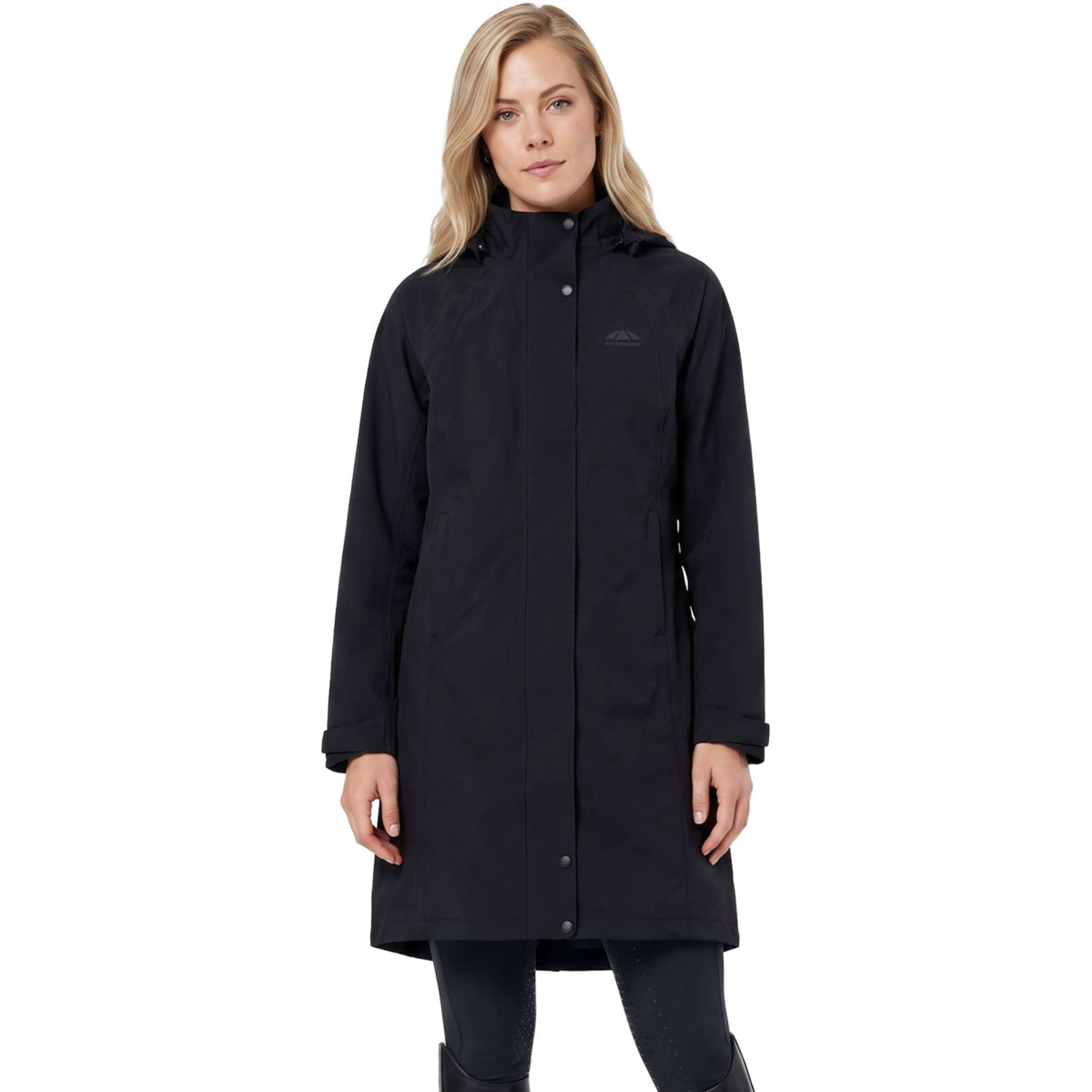 WeatherBeeta Long Coat Windbreaker Reflective Longline Black