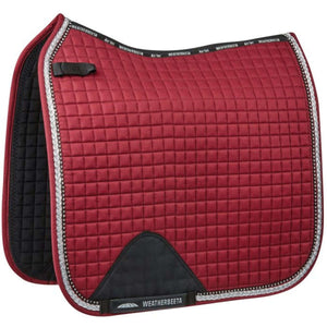 Weatherbeeta Prime Bling Dressage Saddle Pad Maroon