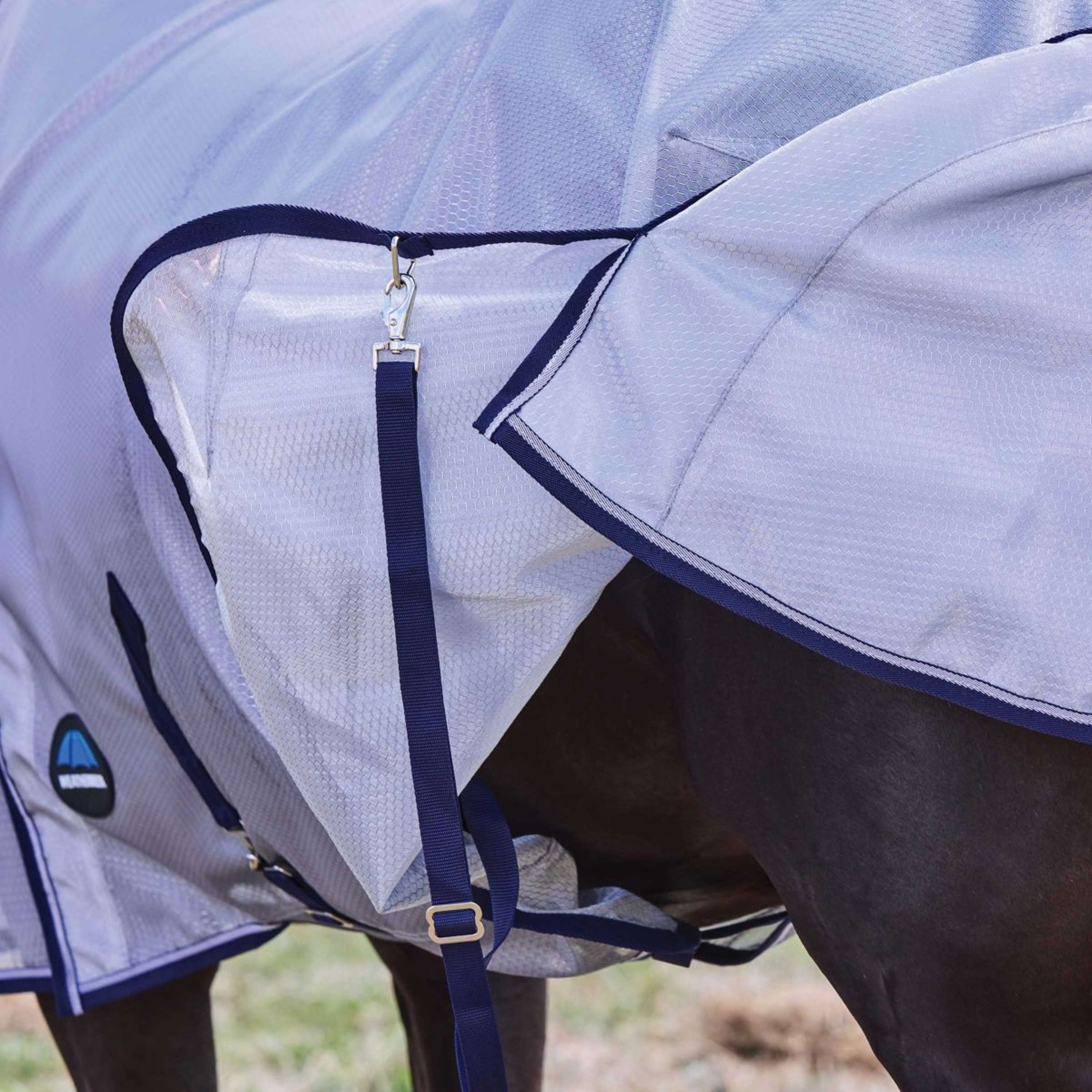 WeatherBeeta Fly Rug ComFiTec Hexi Combo Silver/Navy/White