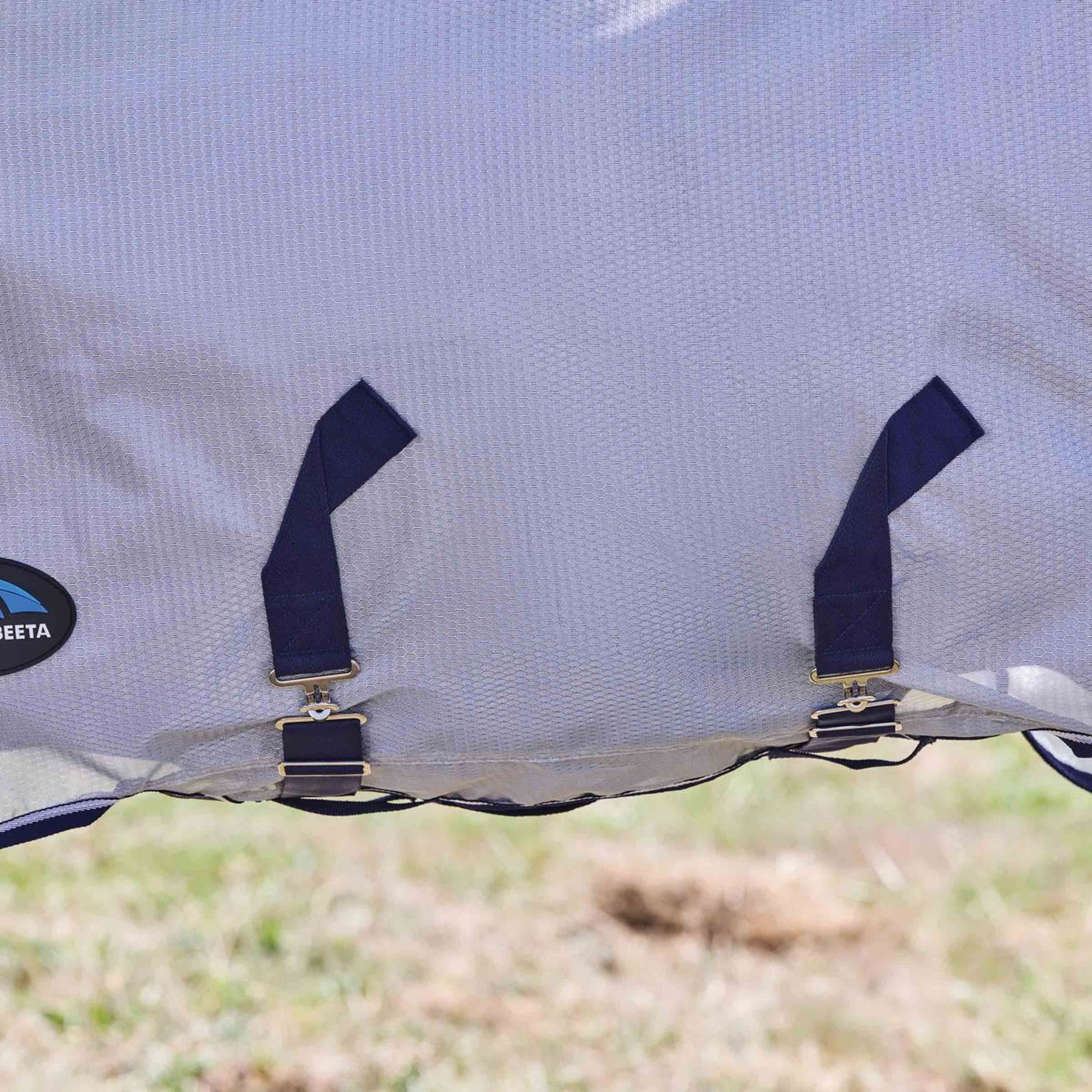 WeatherBeeta Fly Rug ComFiTec Hexi Combo Silver/Navy/White