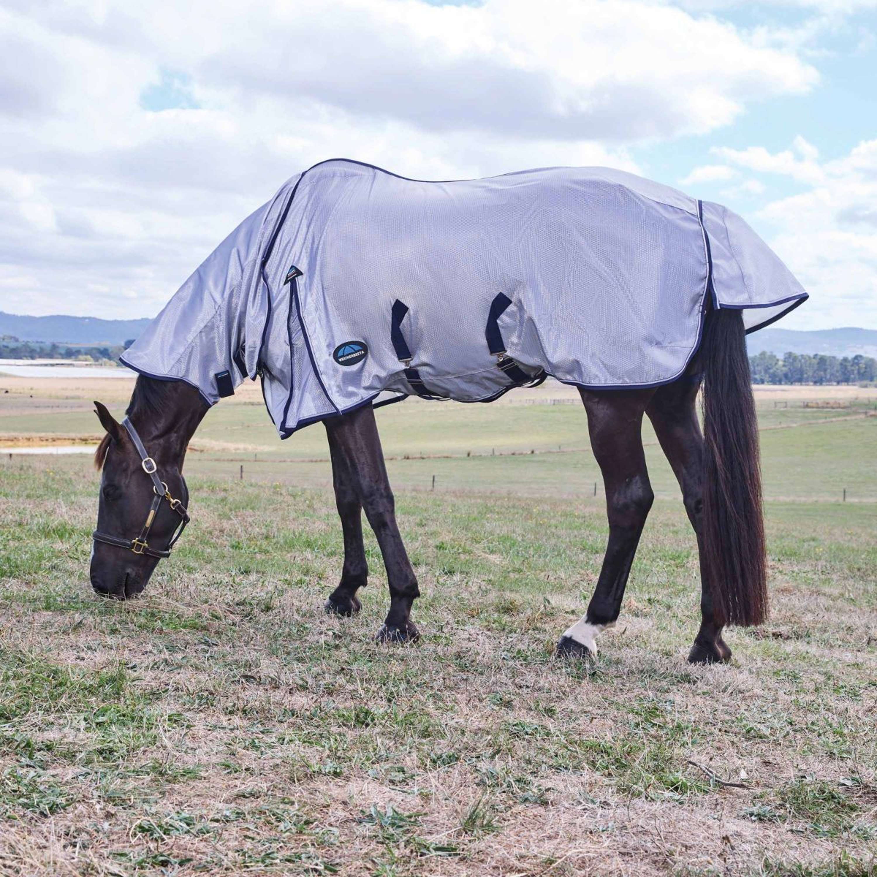 WeatherBeeta Fly Rug ComFiTec Hexi Combo Silver/Navy/White