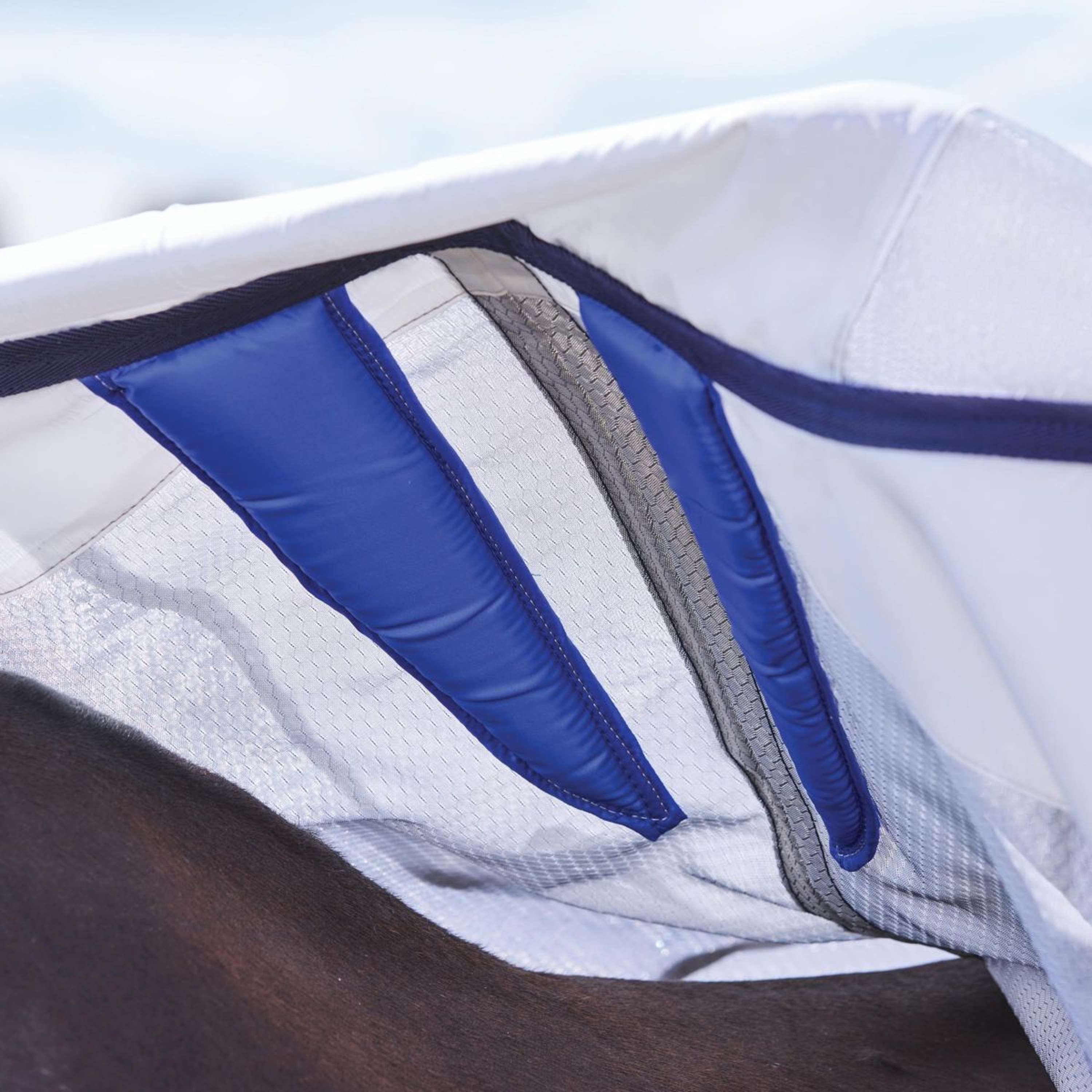 WeatherBeeta Fly Rug ComFiTec Hexi Combo Silver/Navy/White