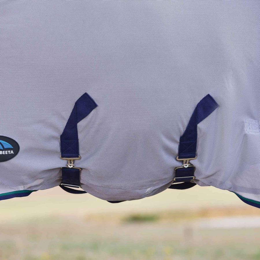 WeatherBeeta Fly Rug ComFiTec Zephyr Combo Grey/Navy/Forest Green