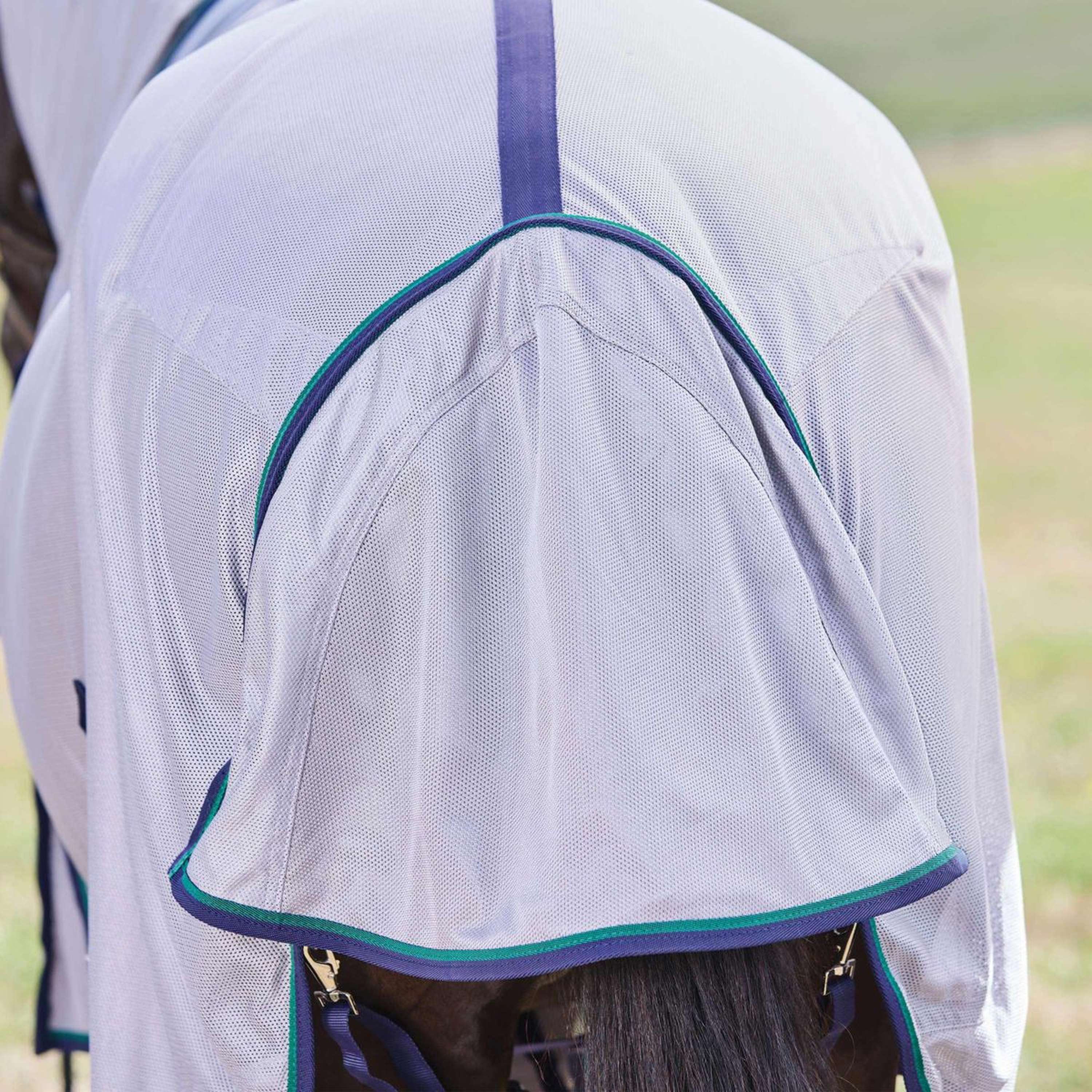 WeatherBeeta Fly Rug ComFiTec Zephyr Combo Grey/Navy/Forest Green