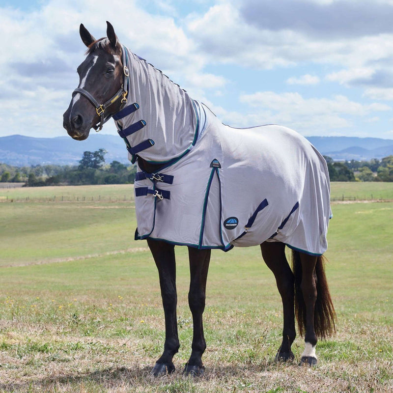 WeatherBeeta Fly Rug ComFiTec Zephyr Combo Grey/Navy/Forest Green