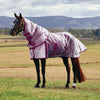 WeatherBeeta Fly Rug ComFiTec Ripshield Detach-A-Neck White/Burgundy