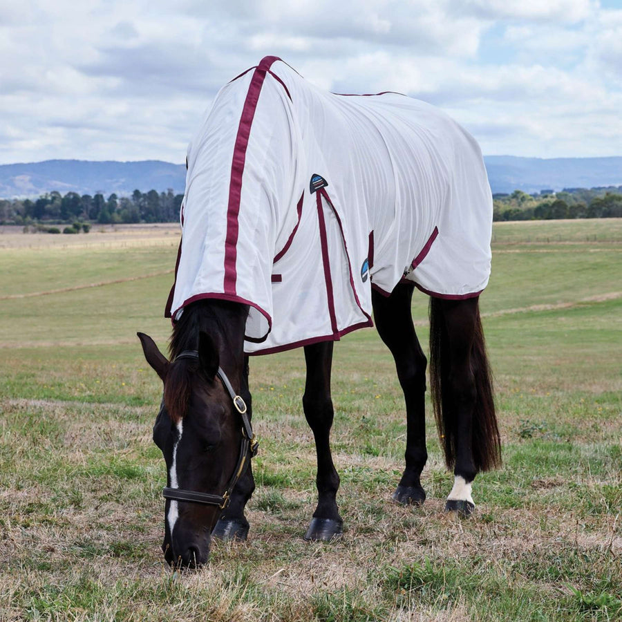 WeatherBeeta Fly Rug ComFiTec Essential Combo White/Burgundy