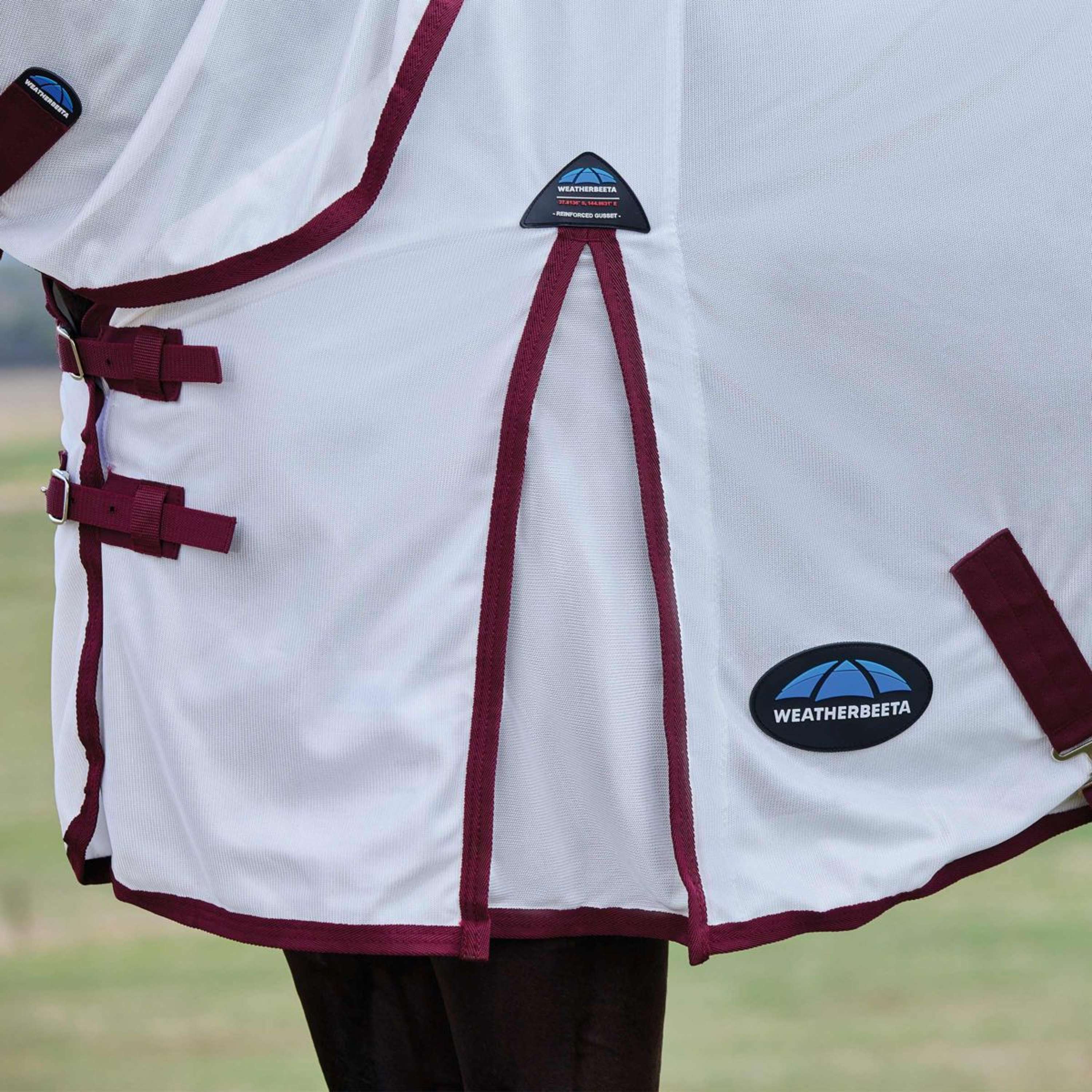 WeatherBeeta Fly Rug ComFiTec Essential Combo White/Burgundy