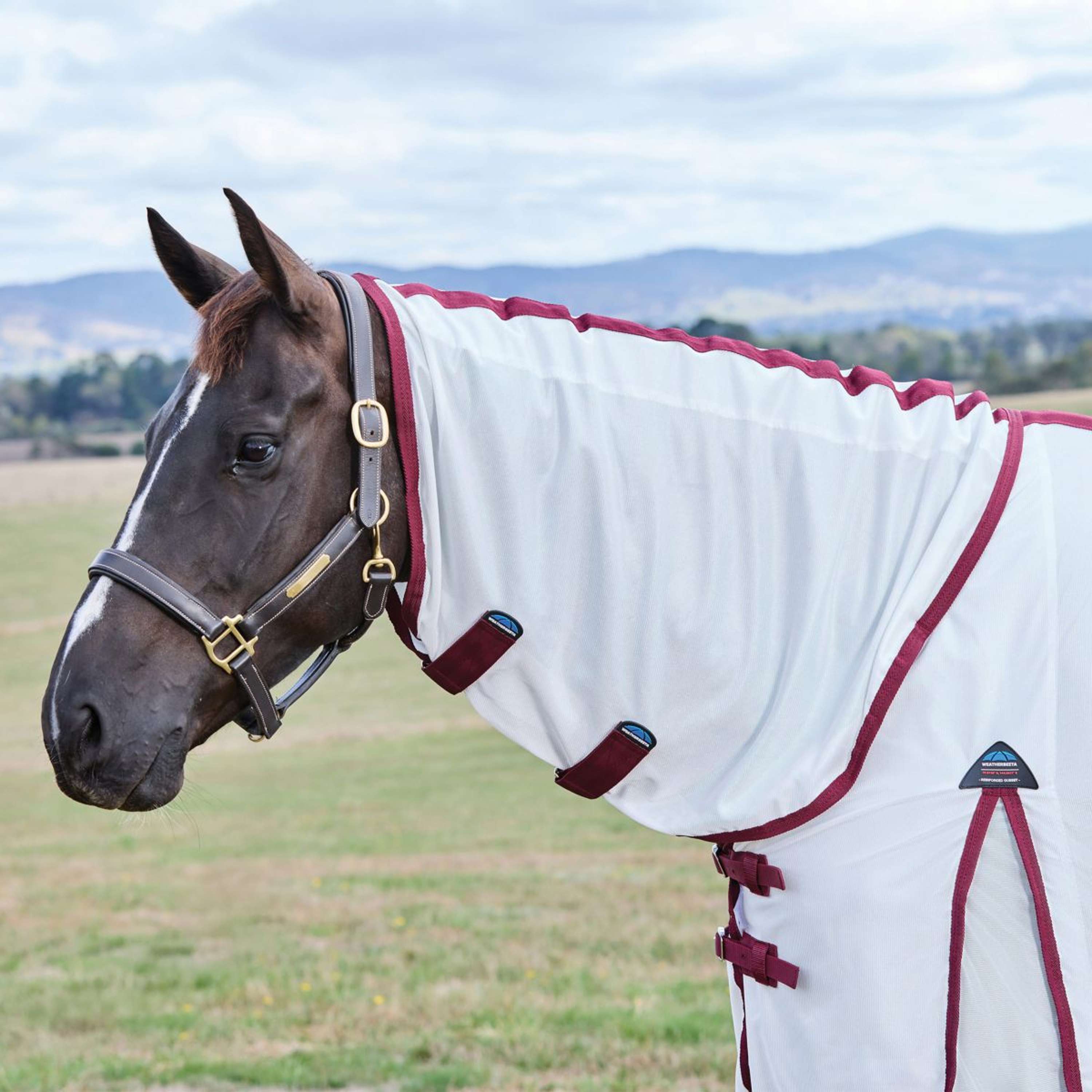 WeatherBeeta Fly Rug ComFiTec Essential Combo White/Burgundy