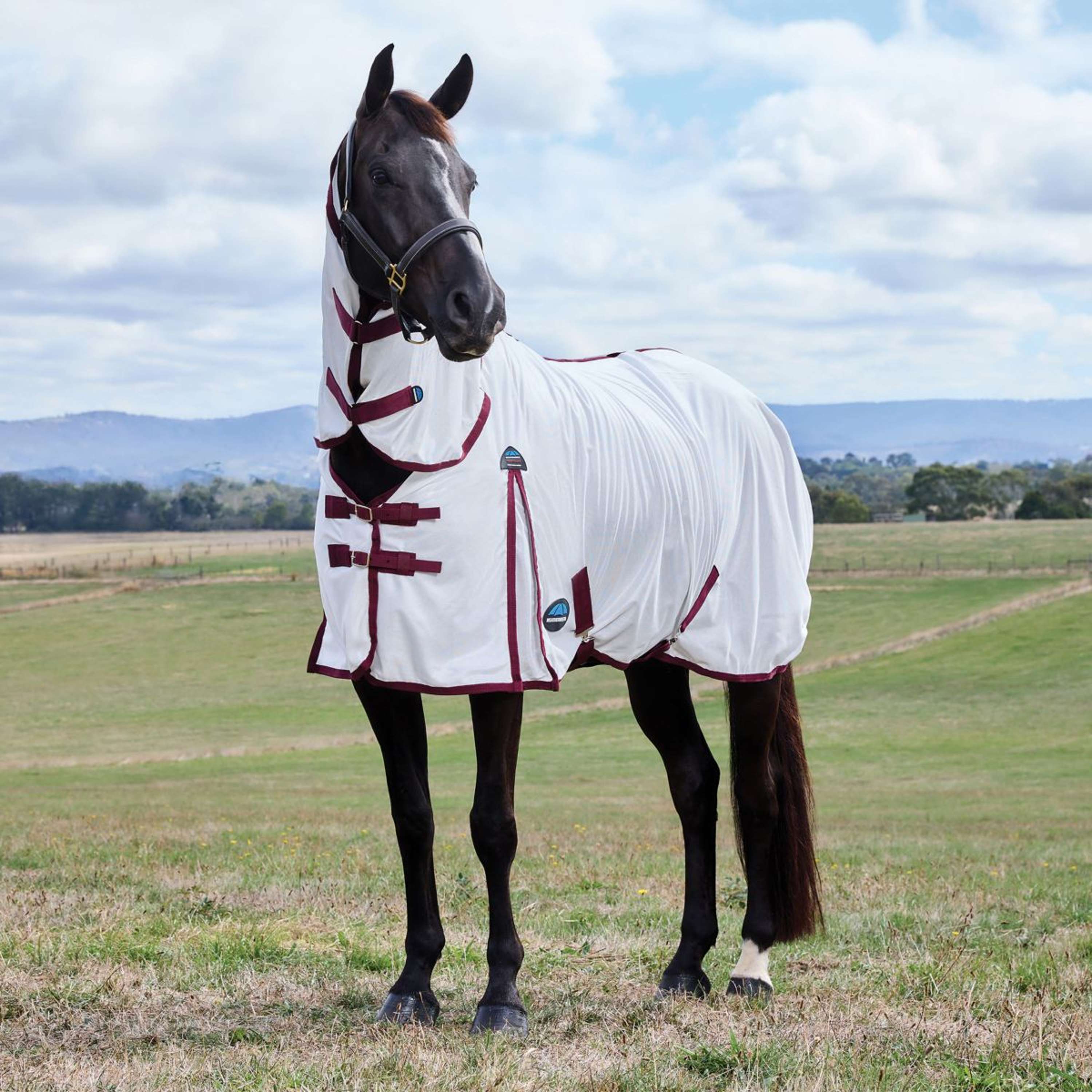 WeatherBeeta Fly Rug ComFiTec Essential Combo White/Burgundy