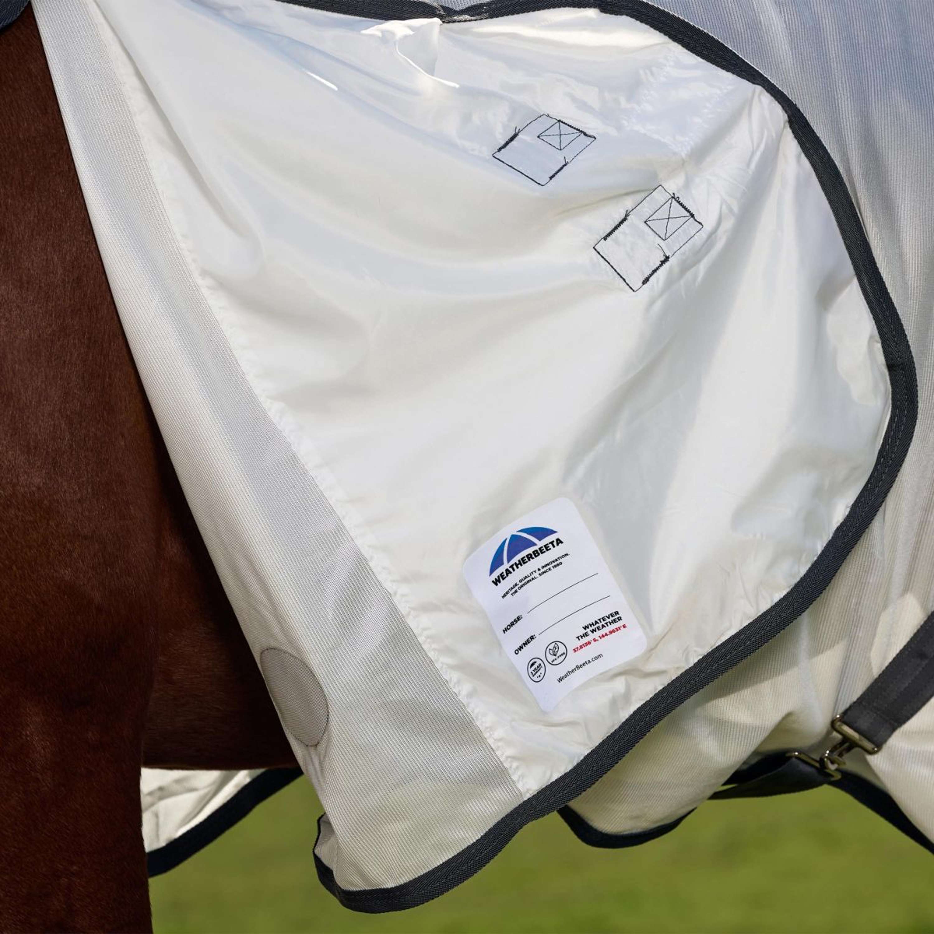 WeatherBeeta Fly Rug ComFiTec Tyro Combo White/Charcoal