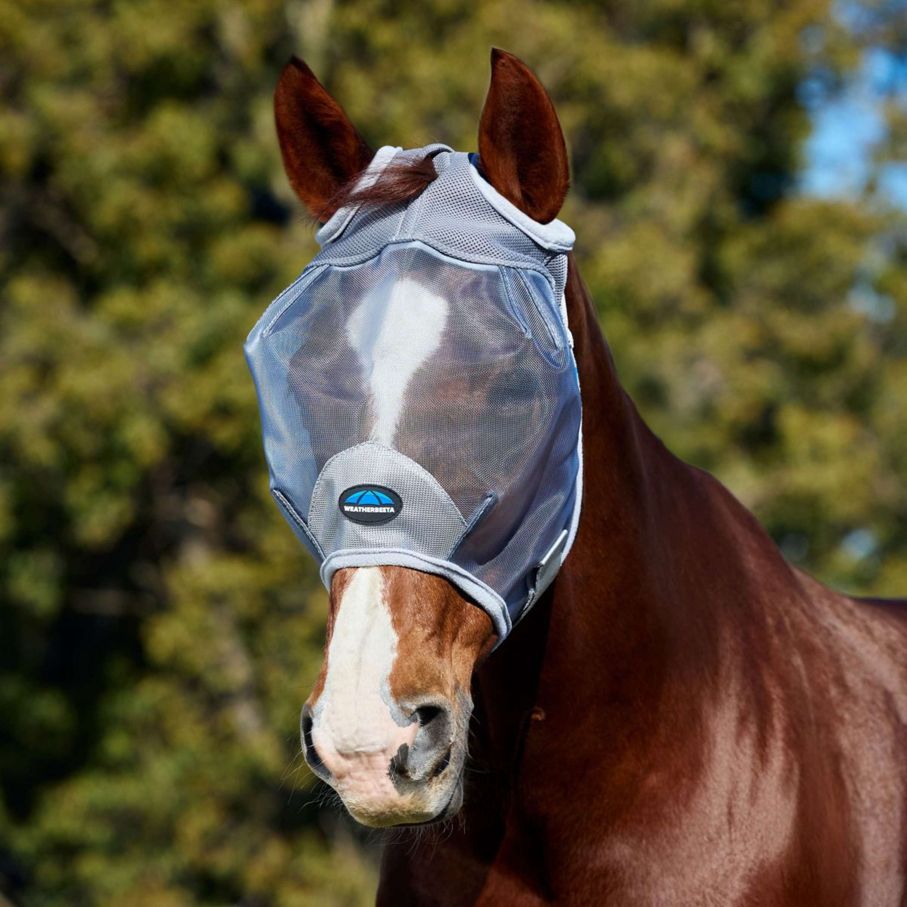WeatherBeeta Fly Mask ComFiTec Fine without Ears Grey