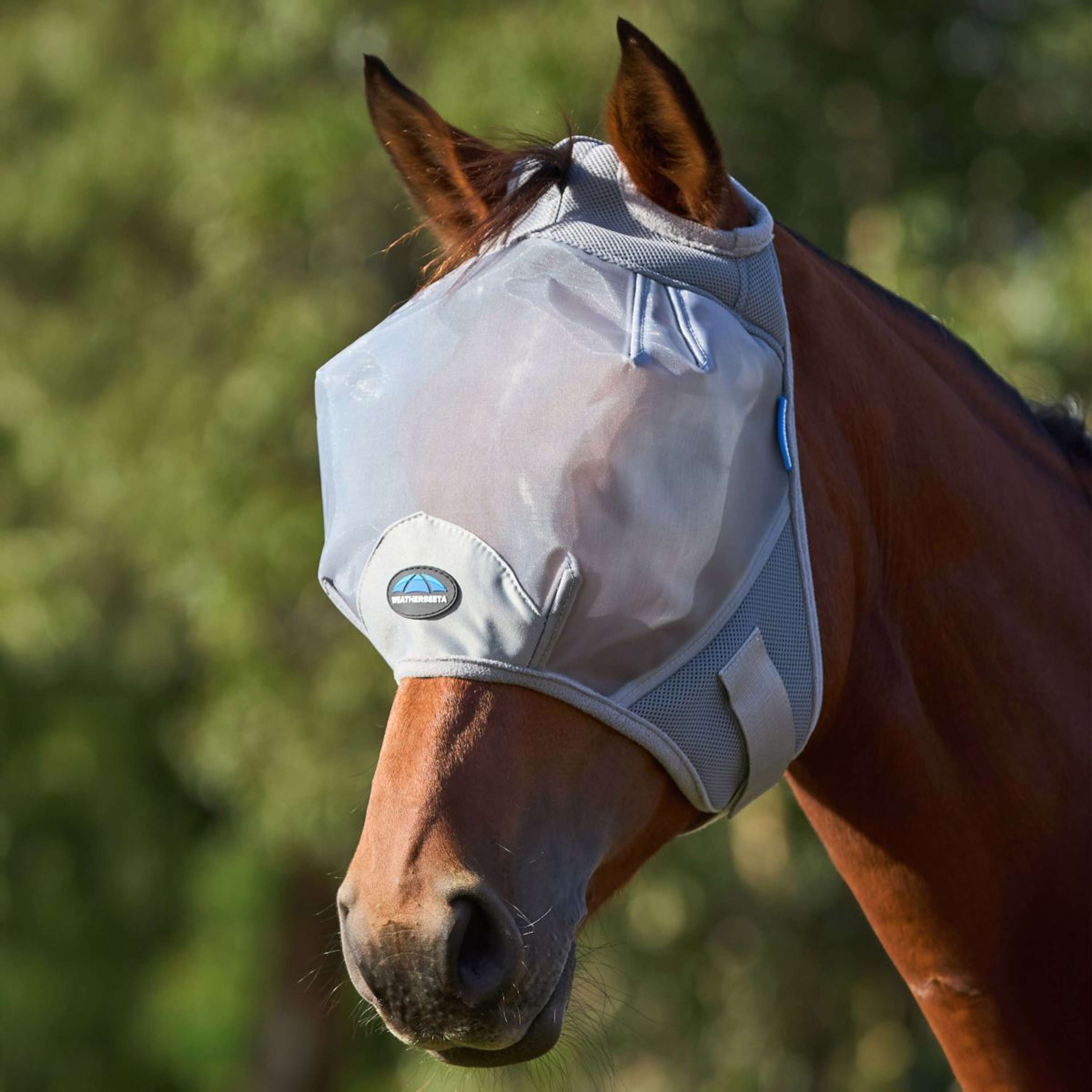 WeatherBeeta Fly Mask ComFiTec Durable without Ears Grey