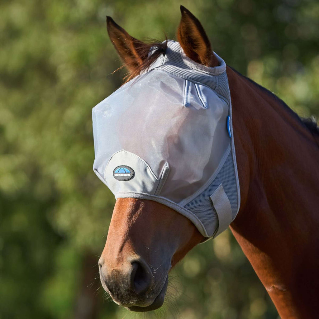 WeatherBeeta Fly Mask ComFiTec Fine without Ears Grey