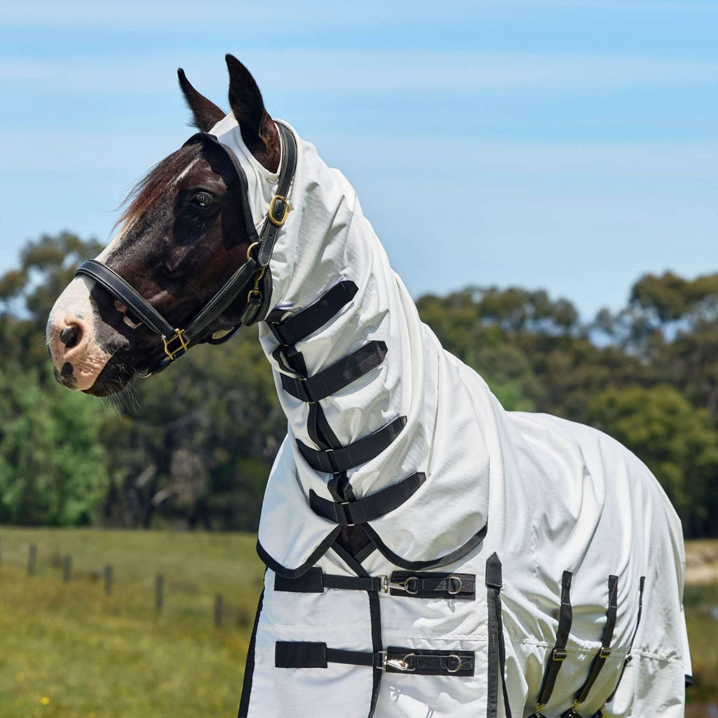 WeatherBeeta Eczema Rug ComFiTec Sweet Itch Combo White/Charcoal